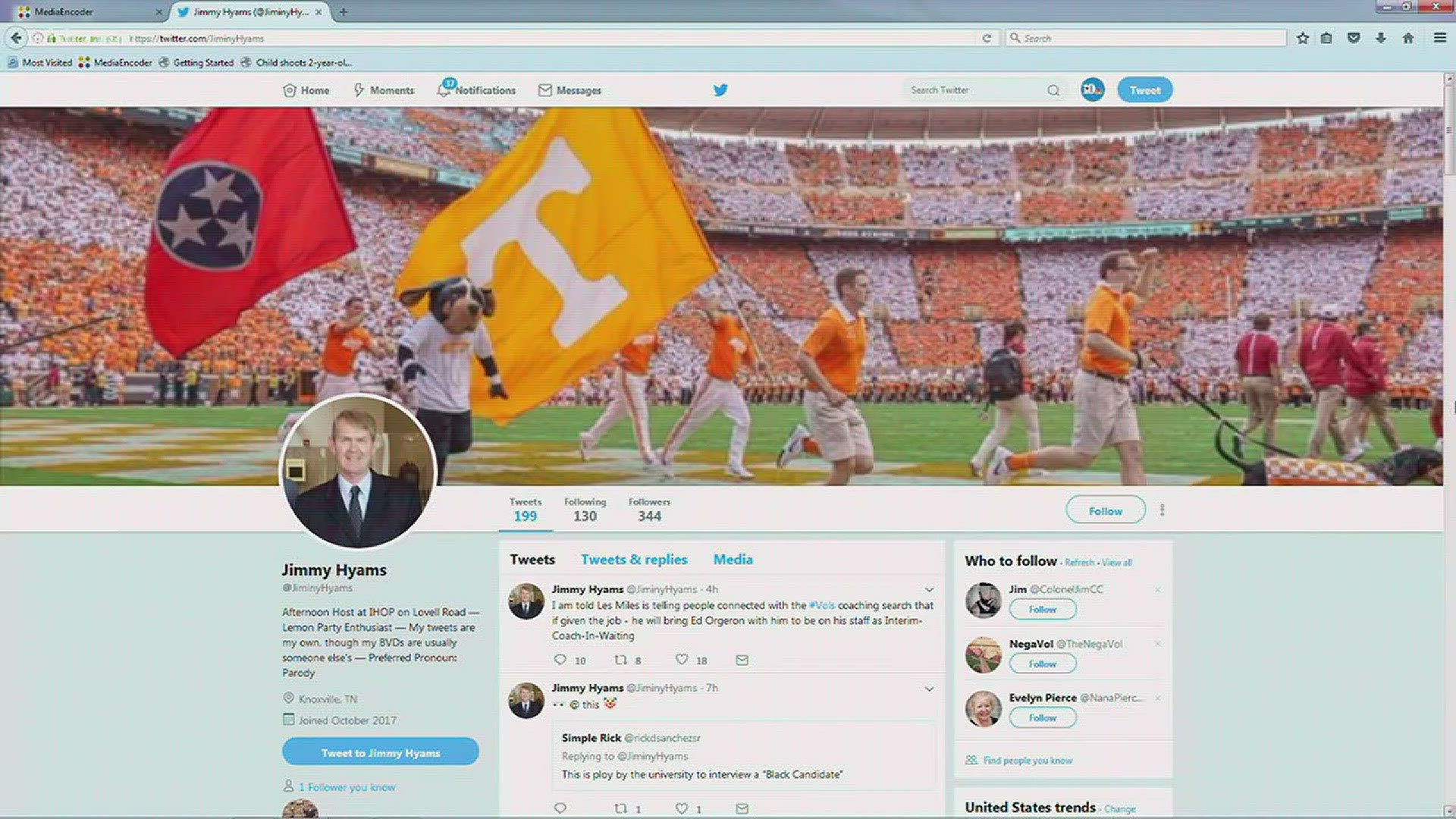 Nov. 30, 2017: Vols football bans, players and even reporters have been on edge throughout the coaching search. The information and misinformation spreading online has been fueling the frenzy.