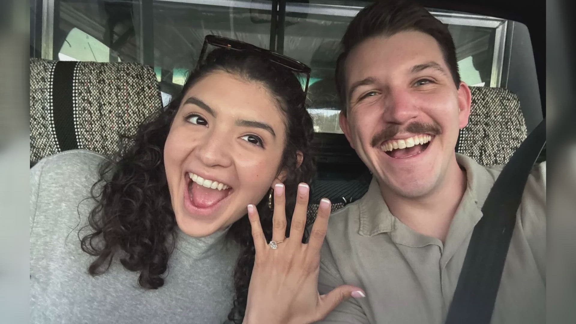 Congratulations, Maria! Her fiance popped the question recently, and she said, "Yes!"