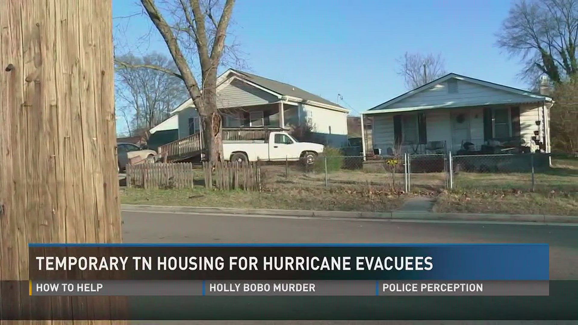 Sept. 14, 2017: The state housing agency is making it easier for hurricane evacuees to lock in a short-term stay in Tennessee.