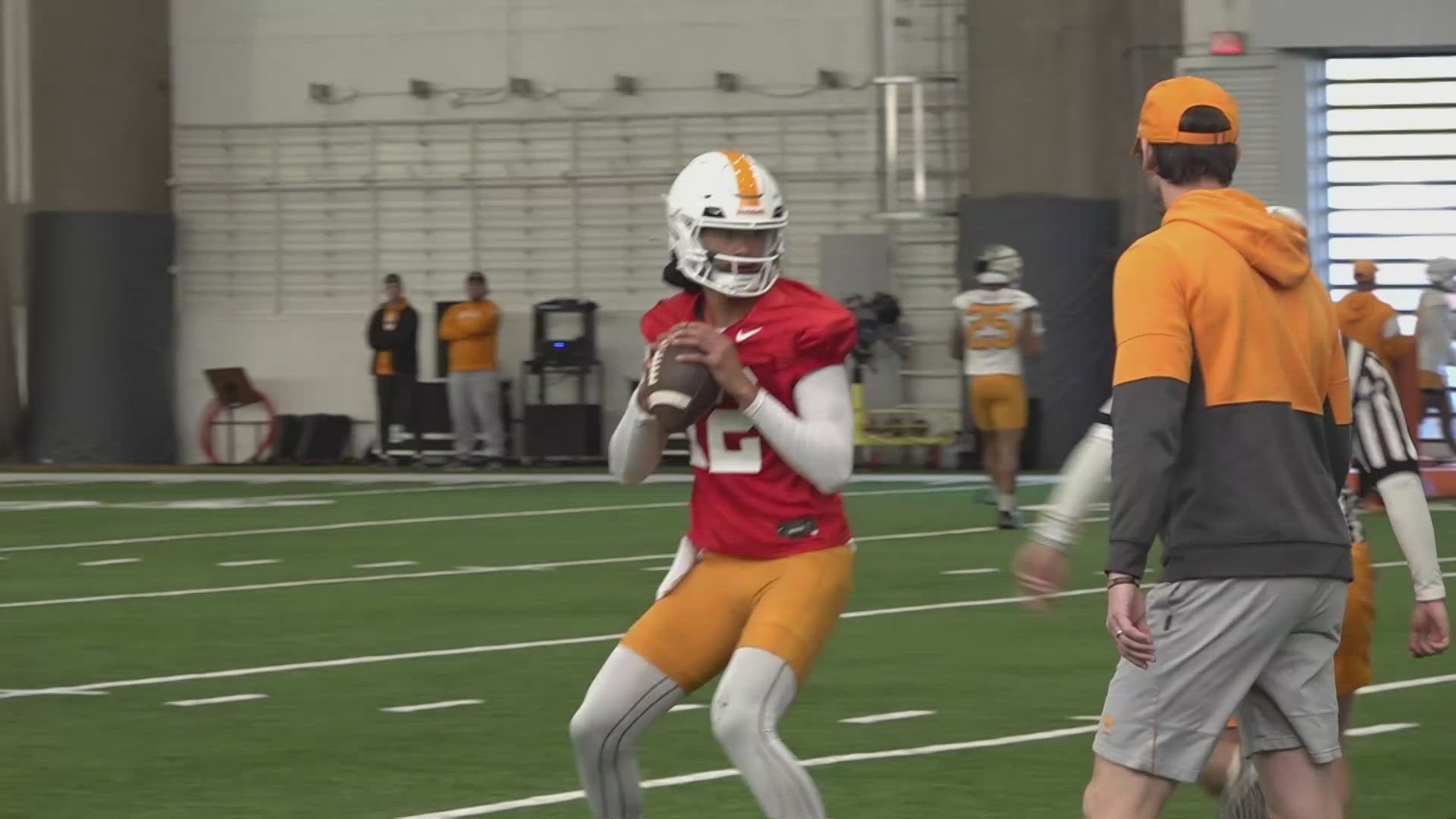 Spring practice is underway for Tennessee football as the team preps for kickoff in the fall.