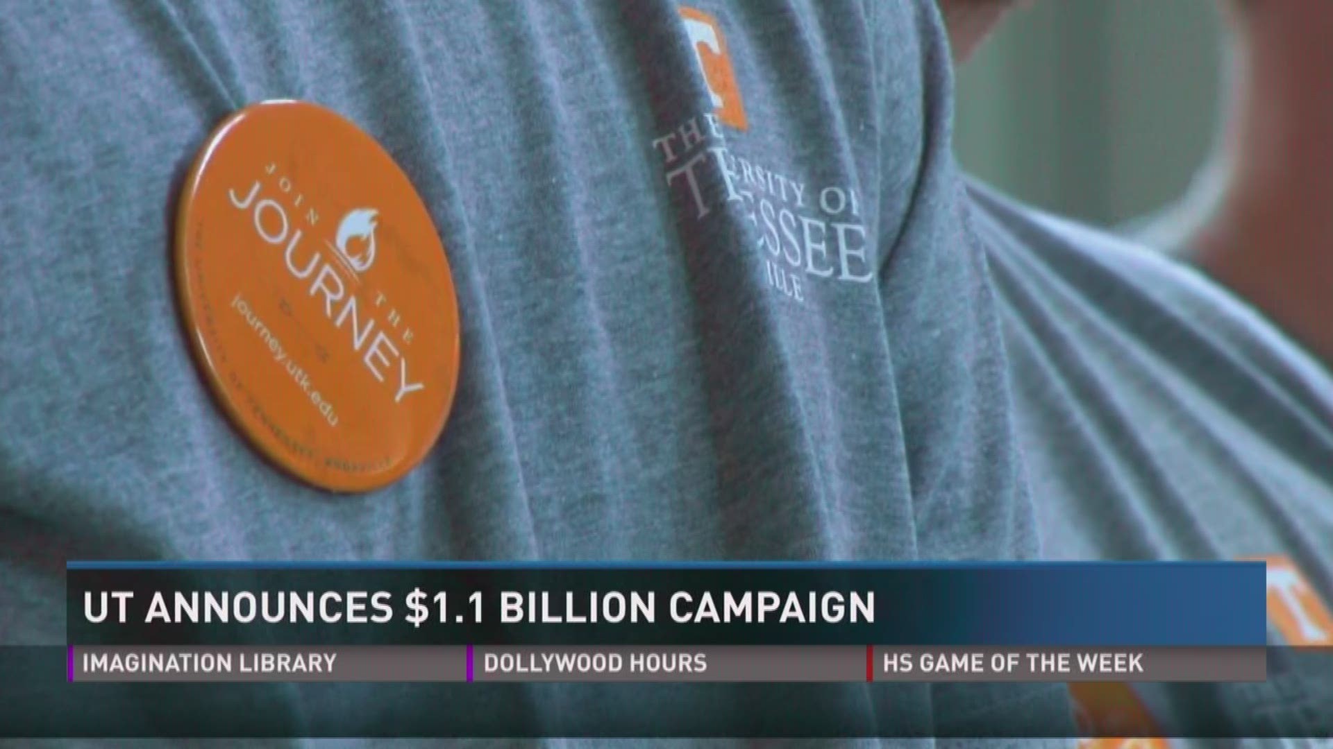 Sept. 22, 2017: The University of Tennessee is kicking off the formal start of a $1.1 billion fundraising campaign.