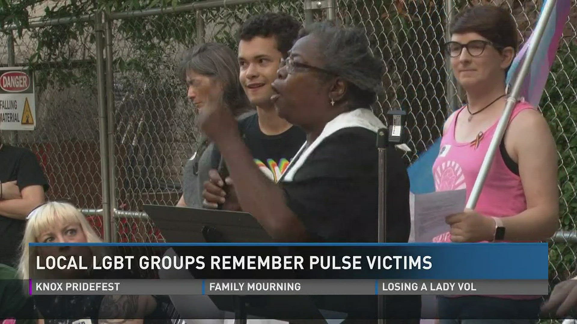 June 12, 2017: Community members gathered in Knoxville's Krutch Park to honor the lives of the Pulse nightclub shooting victims one year later.
