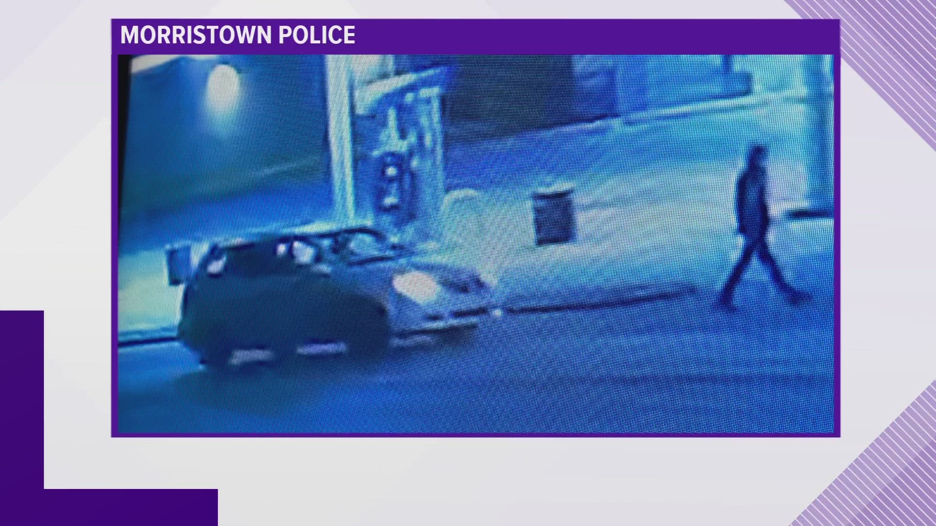 Morristown police believe the suspect in the Saturday shooting may have used this car.