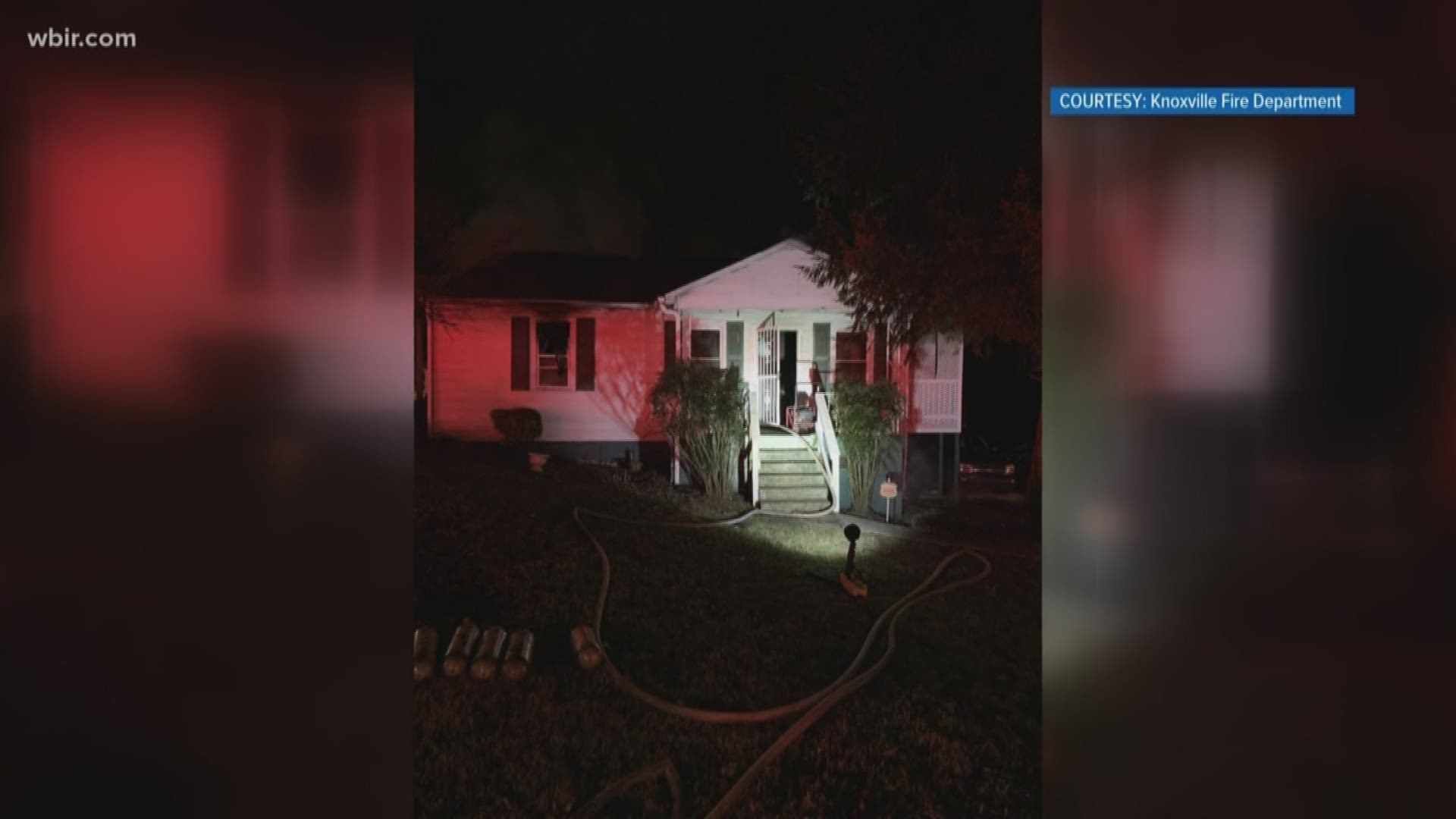The Knoxville Fire Department responded to a call about a house fire on Skyline Drive at 1:34 a.m. Tuesday morning.