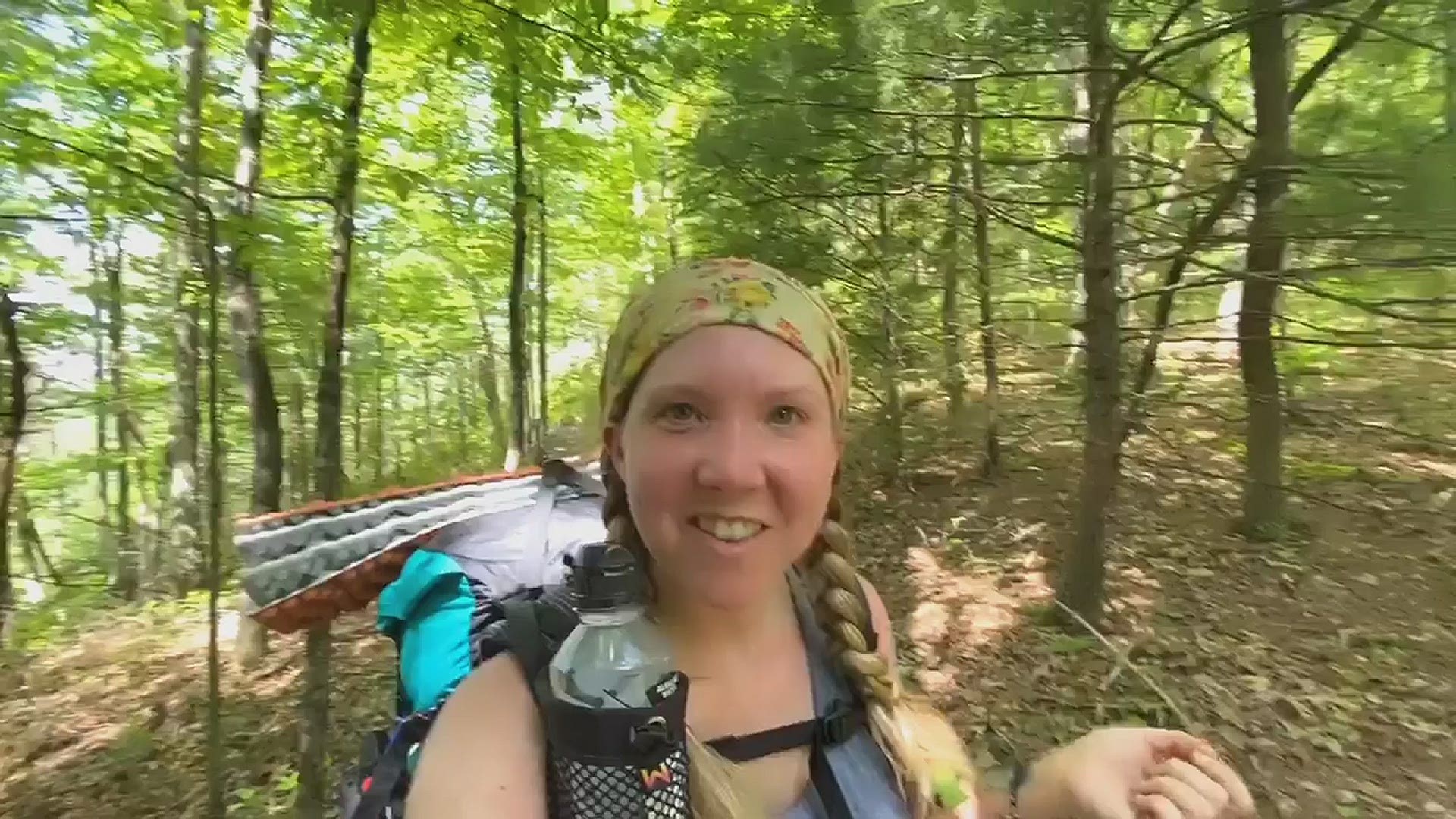 After returning home for two months as a precaution against COVID-19, Gretchen Pardon and Baby Yoda are back on the Appalachian Trail.