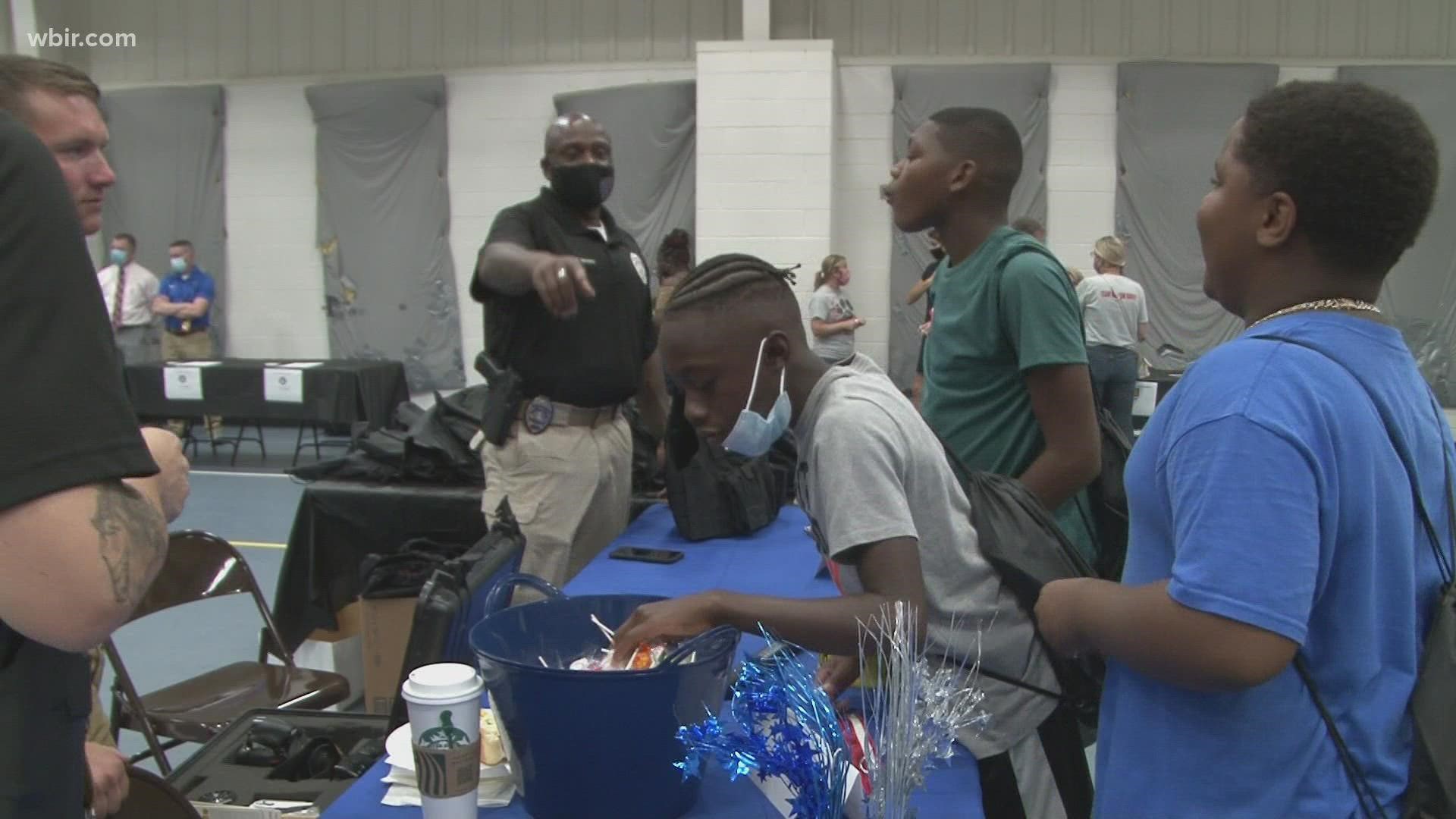 Students had the chance to pick up some free books, and leaders from every Oak Ridge school and the police department attended the event to get students excited.