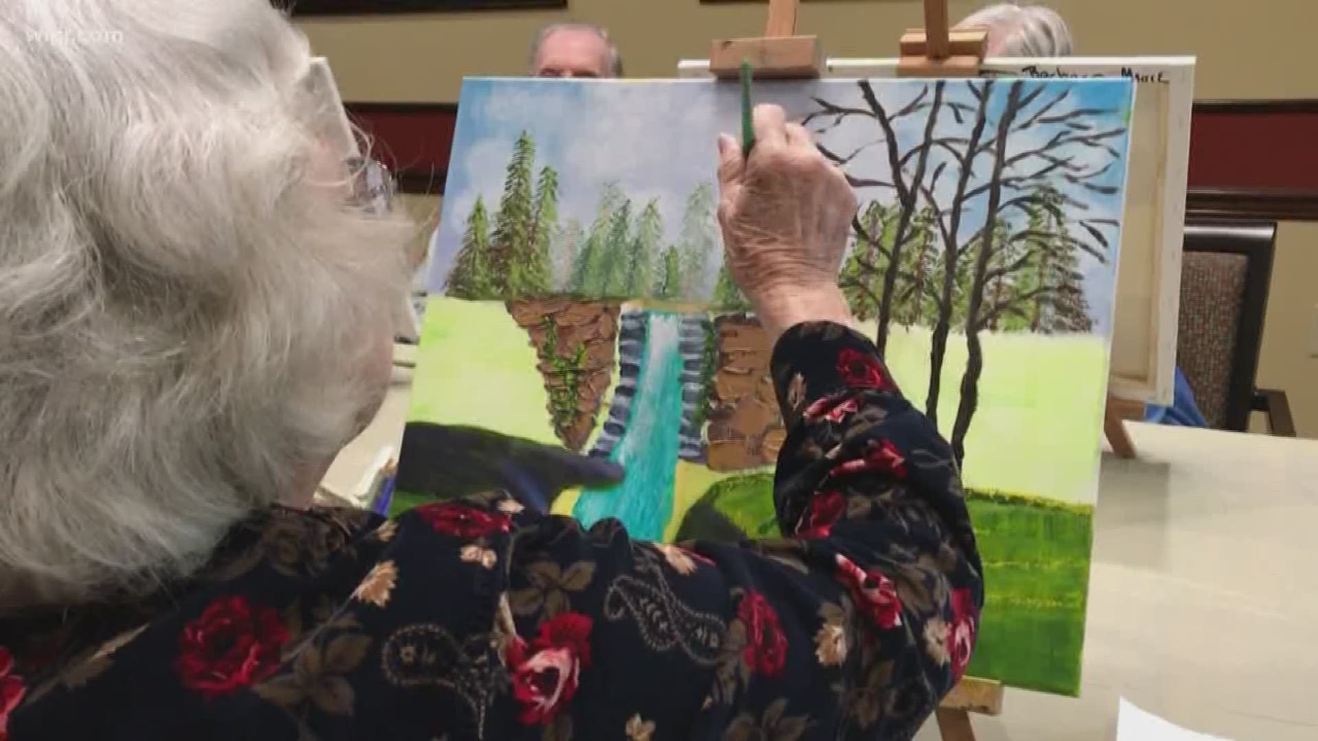 Atria Weston Place Senior Living holds an art class for residents. Some of the artists are in their nineties. They'll host an art show on March 14, 2019 at 6pm. It will feature wine, hors d'oeuvres and classical music.