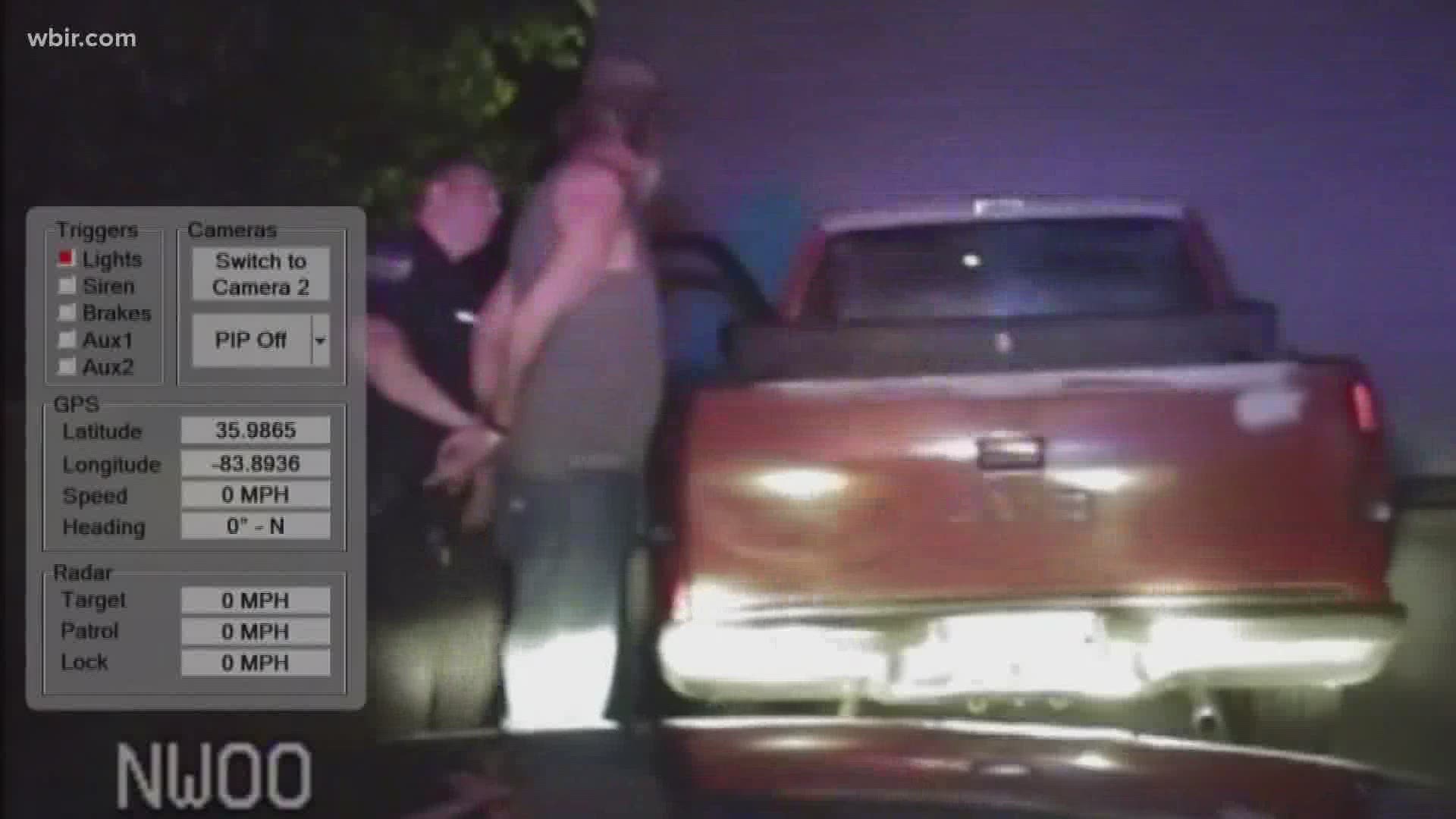 In the video, you see Raymond Taylor Junior being arrested.