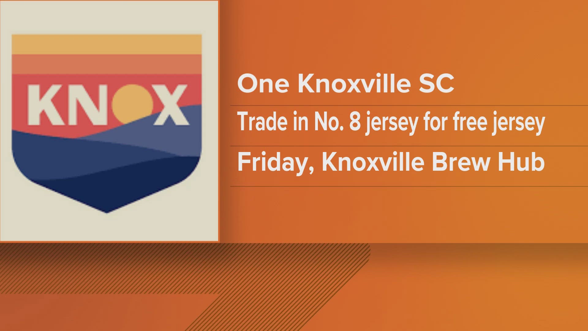 One Knoxville Soccer Club is giving fans the chance to trade in their Iamaleava jerseys for a free OneKnox jersey. 