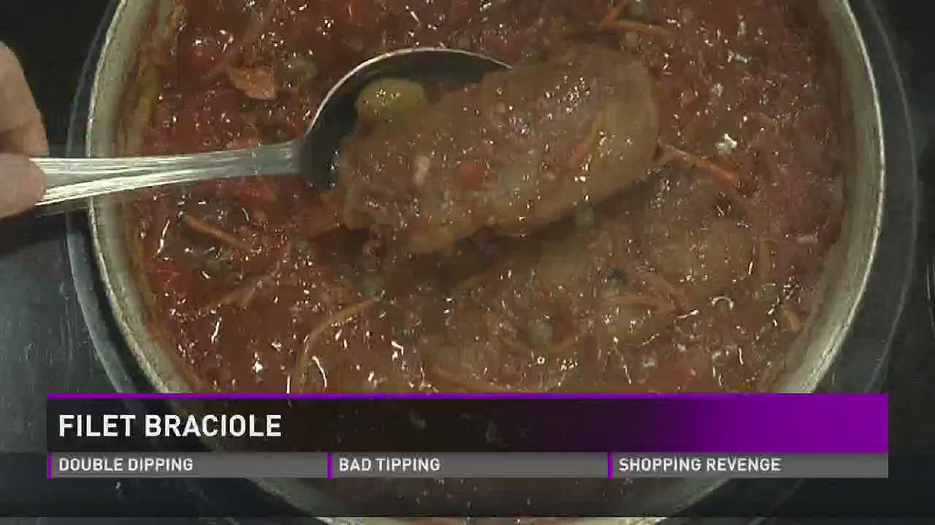 Chef Frank Aloise from Cappuccinos shows how to make filet braciole.