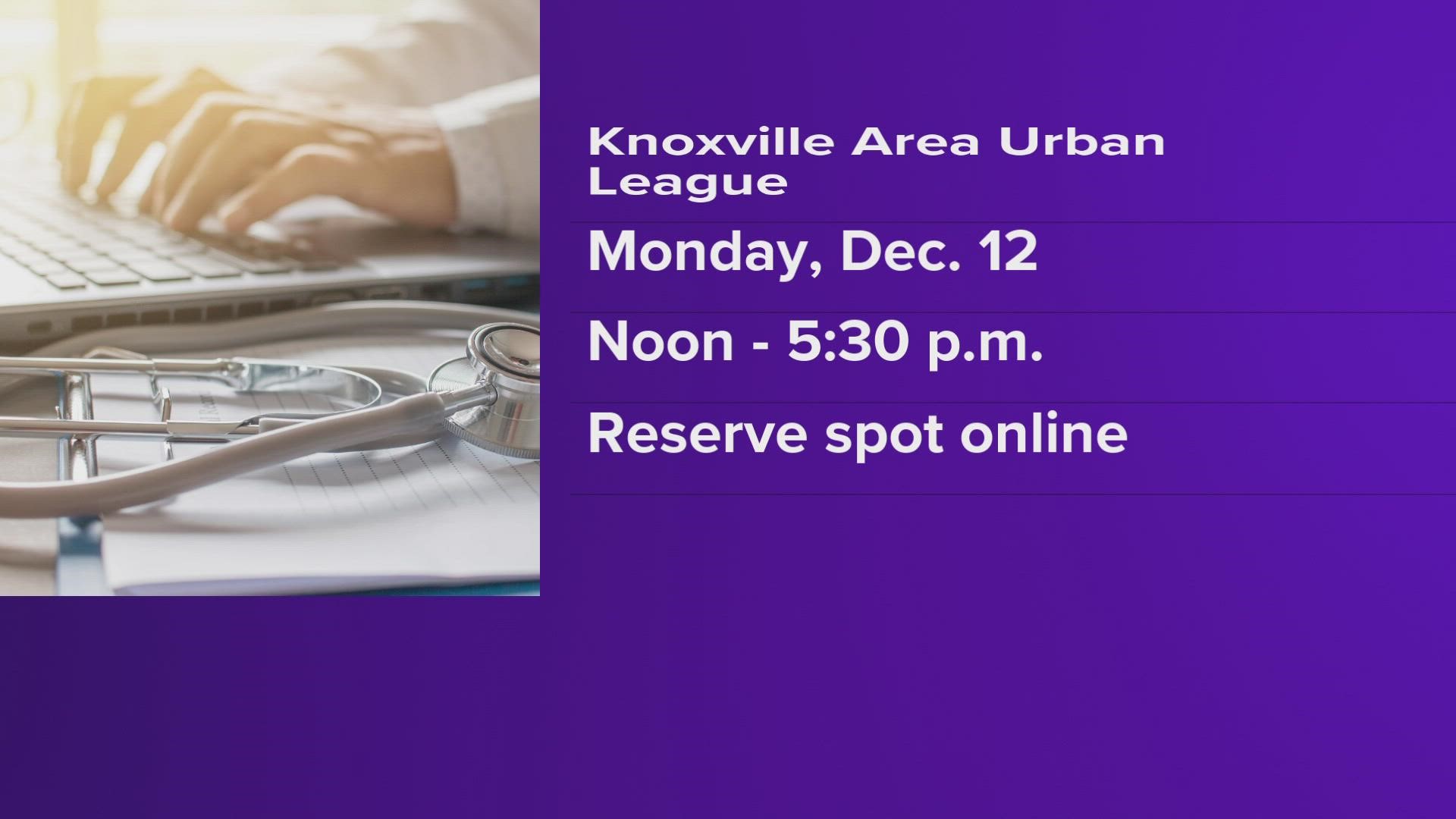 Several vaccines will be offered. Insurance specialists will also be on hand to assist with signing up for healthcare-dot-gov insurance.