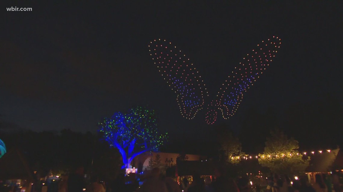 Dollywood showcases new 3D drone show