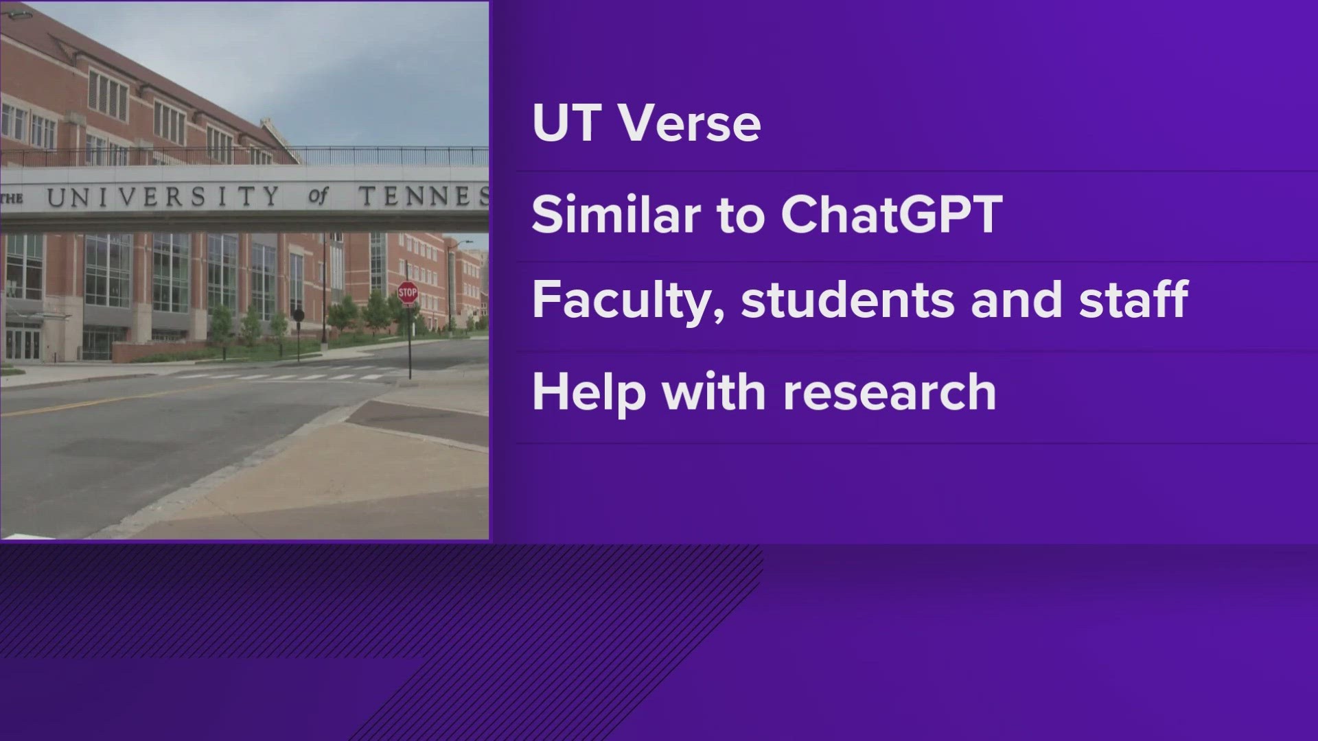 The tool functions similarly to ChatGPT and is meant to help guide researchers through previous research and data the university owns.