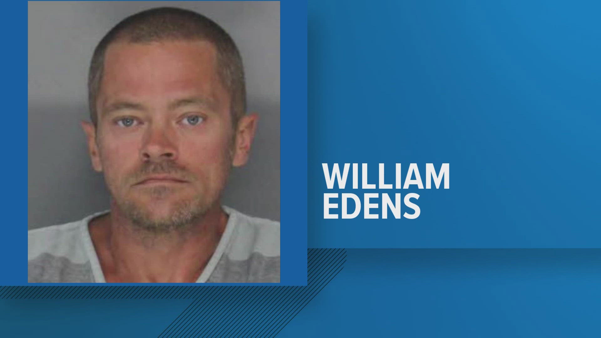 William Eden is being held at the Jefferson County Detention Center on a $1 million bond, according to the Jefferson County Sheriff's Office.