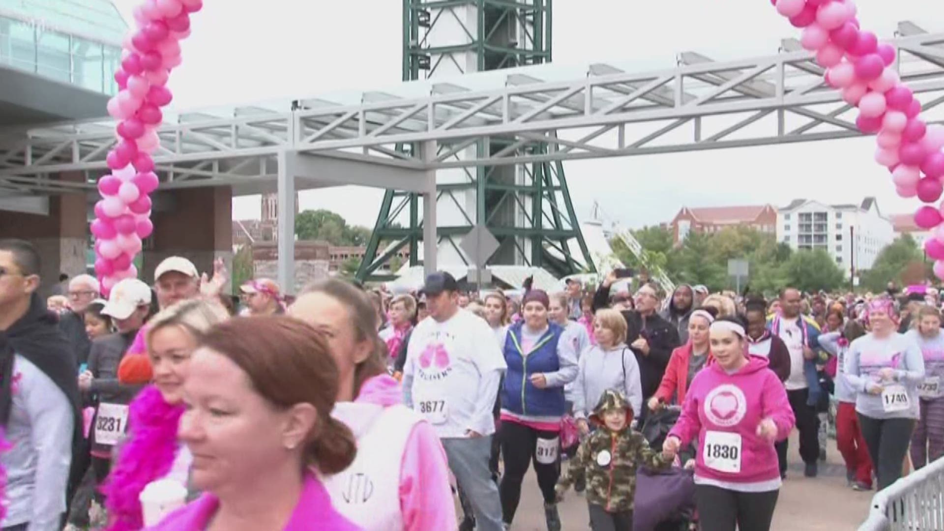 The Susan G Komen Race for the Cure kicked off this morning, and hundreds of walkers, runners and supporters showed up to raise awareness for breast cancer.