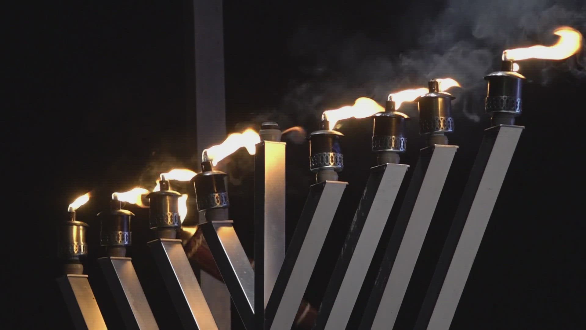 The "Unite Through Light" event brought together several groups to celebrate Hanukkah at World's Fair Park. It also sparked discussions on the Israel-Hamas War.