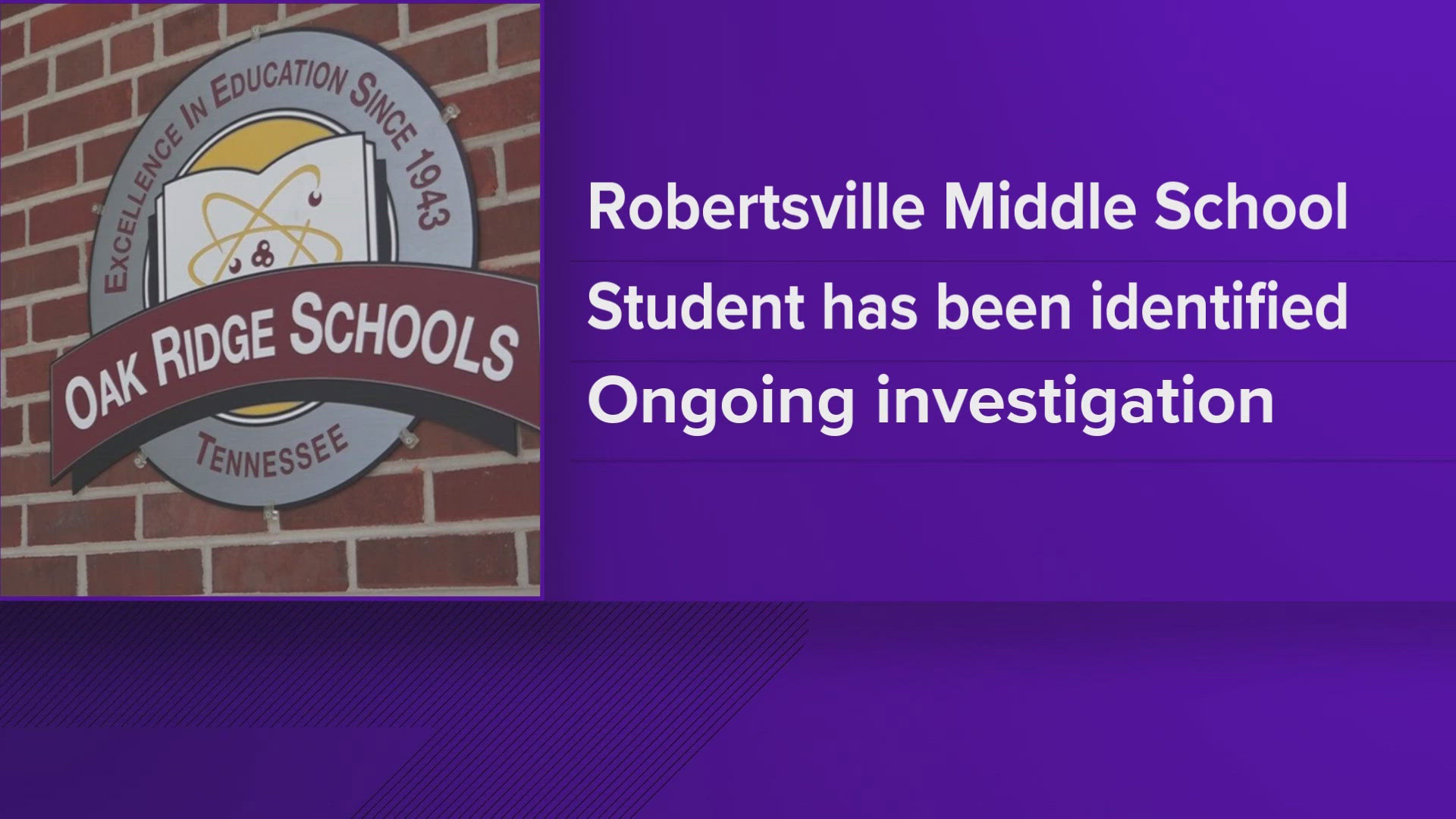 Police said they immediately started investigating after they learned the Robertsville Middle School student made the threats over FaceTime .