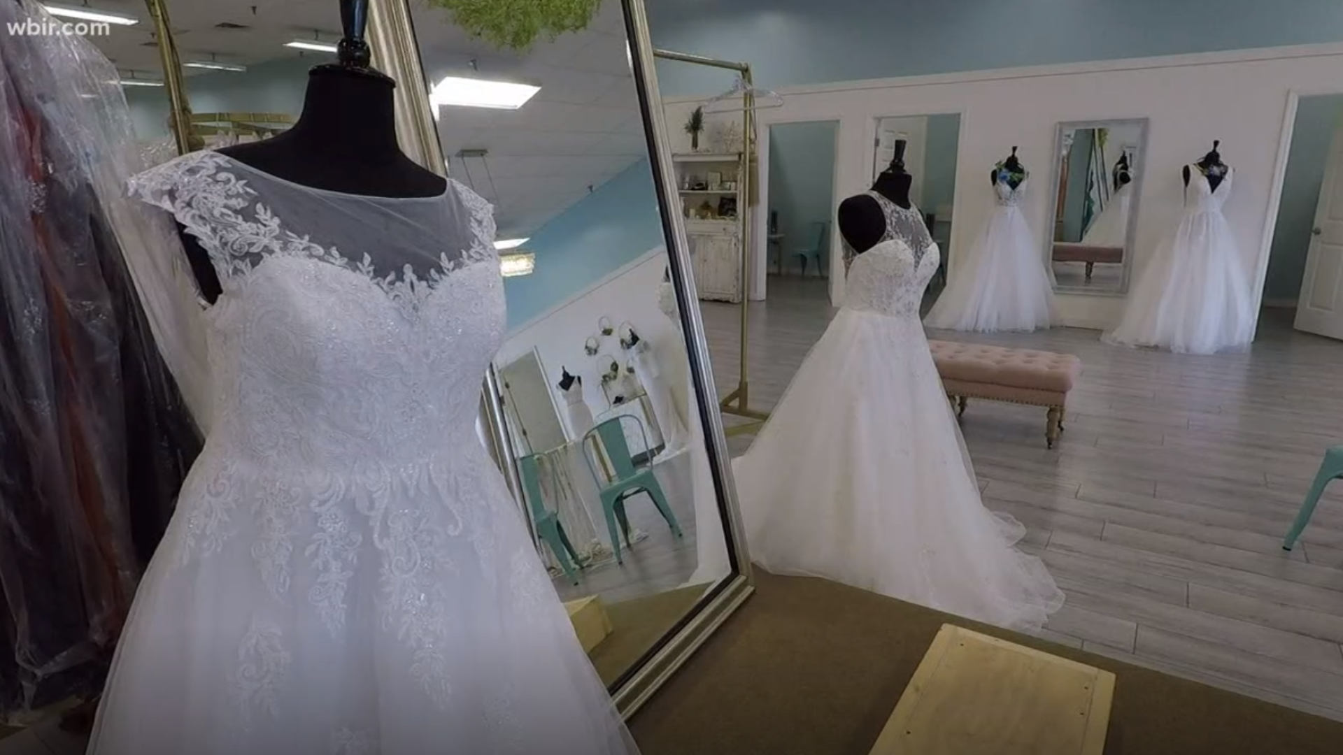 With a lot of wedding dresses made in China, a lot of factories have had to close during the outbreak.