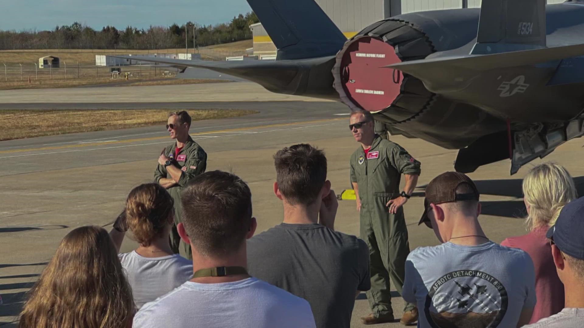 Lt. Col. Jonathan Hassell and Brad Matherne, who both served overseas, will fly over Neyland Stadium Saturday during pregame festivities.