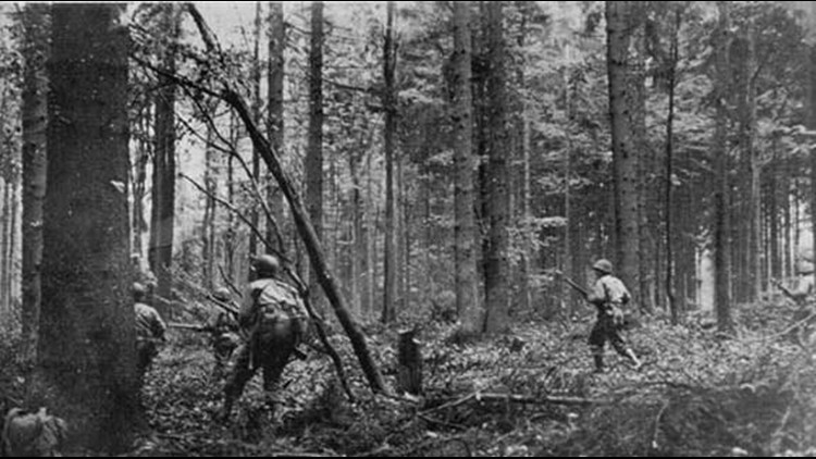 Scene from the Battle of Hurtgen Forest