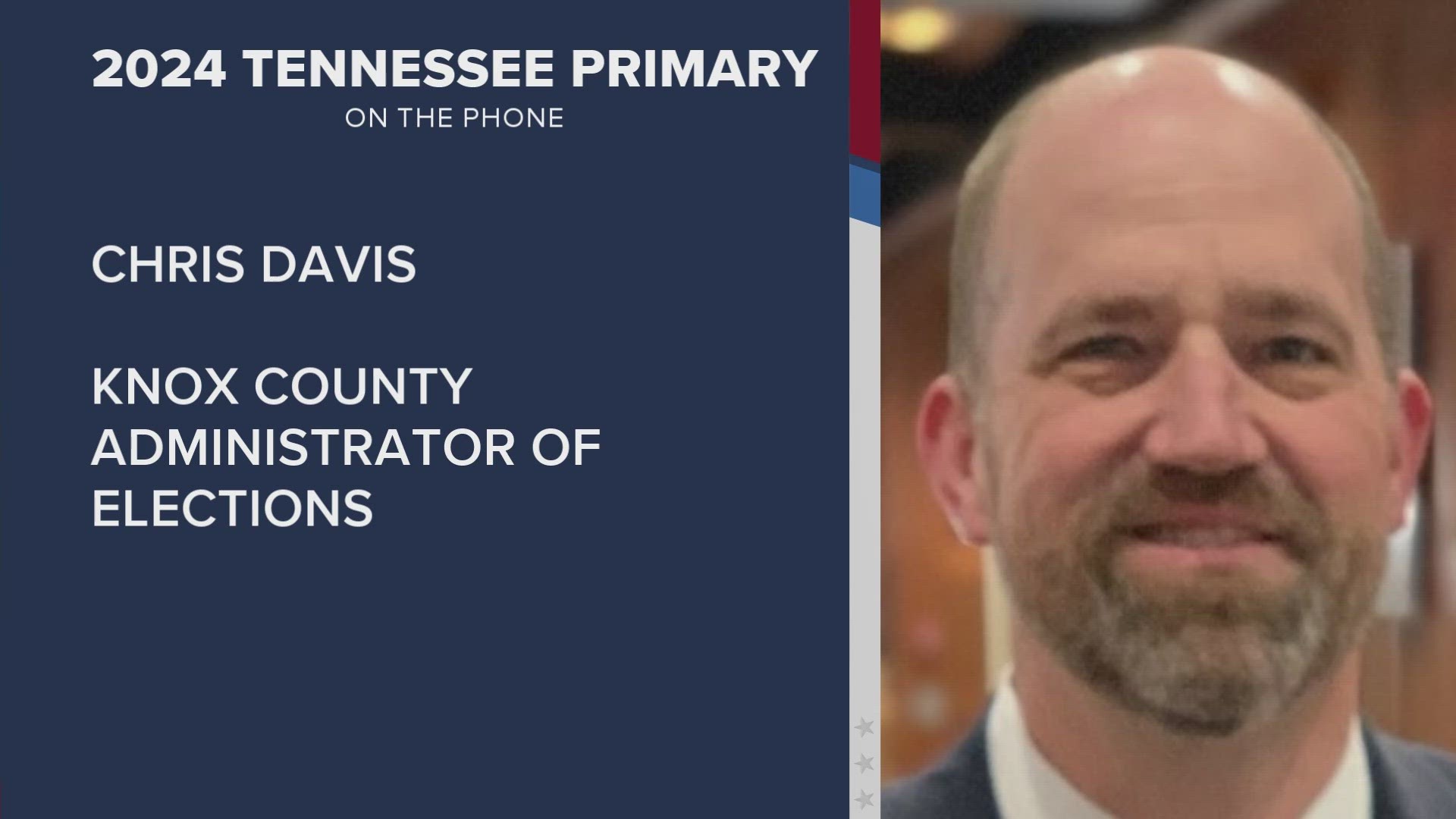 Chris Davis gives updates on the steady but low voter turnout.