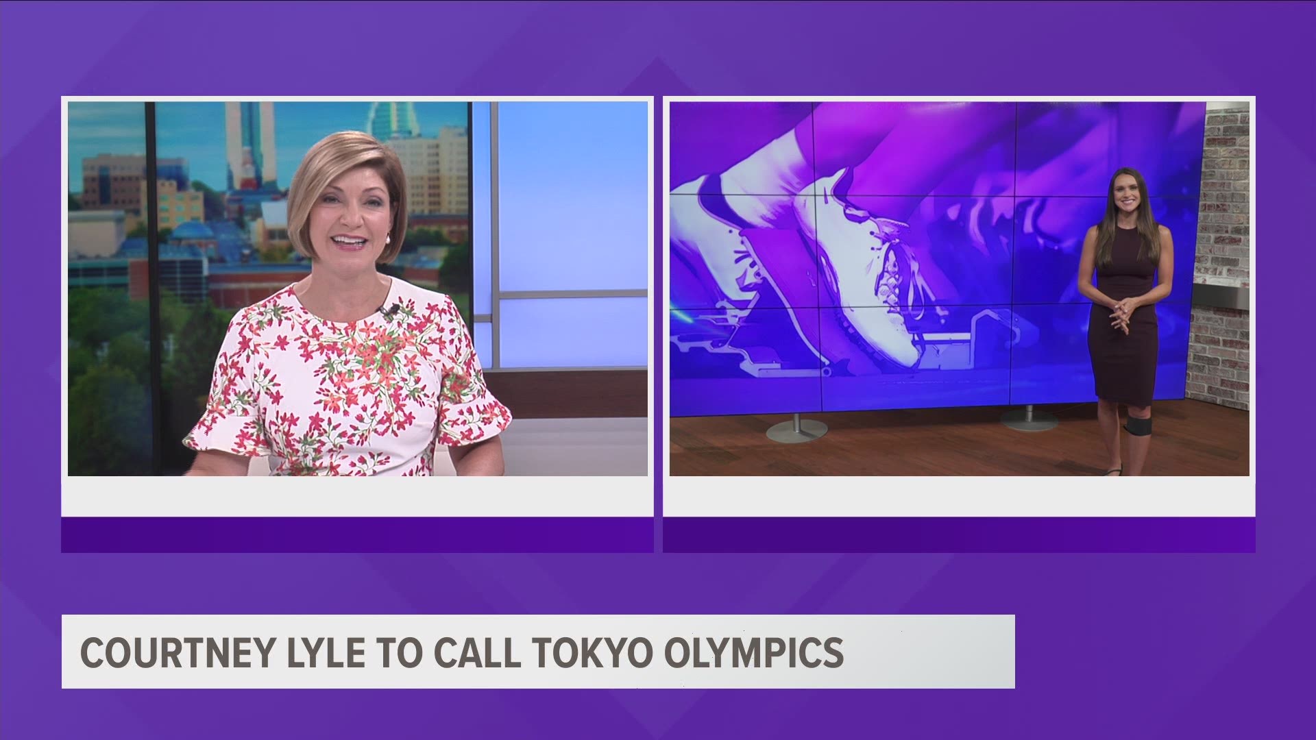 Lyle serves as a national play-by-play analyst. She's called six different sports, from basketball to gymnastics and will call field hockey in the Olympics.