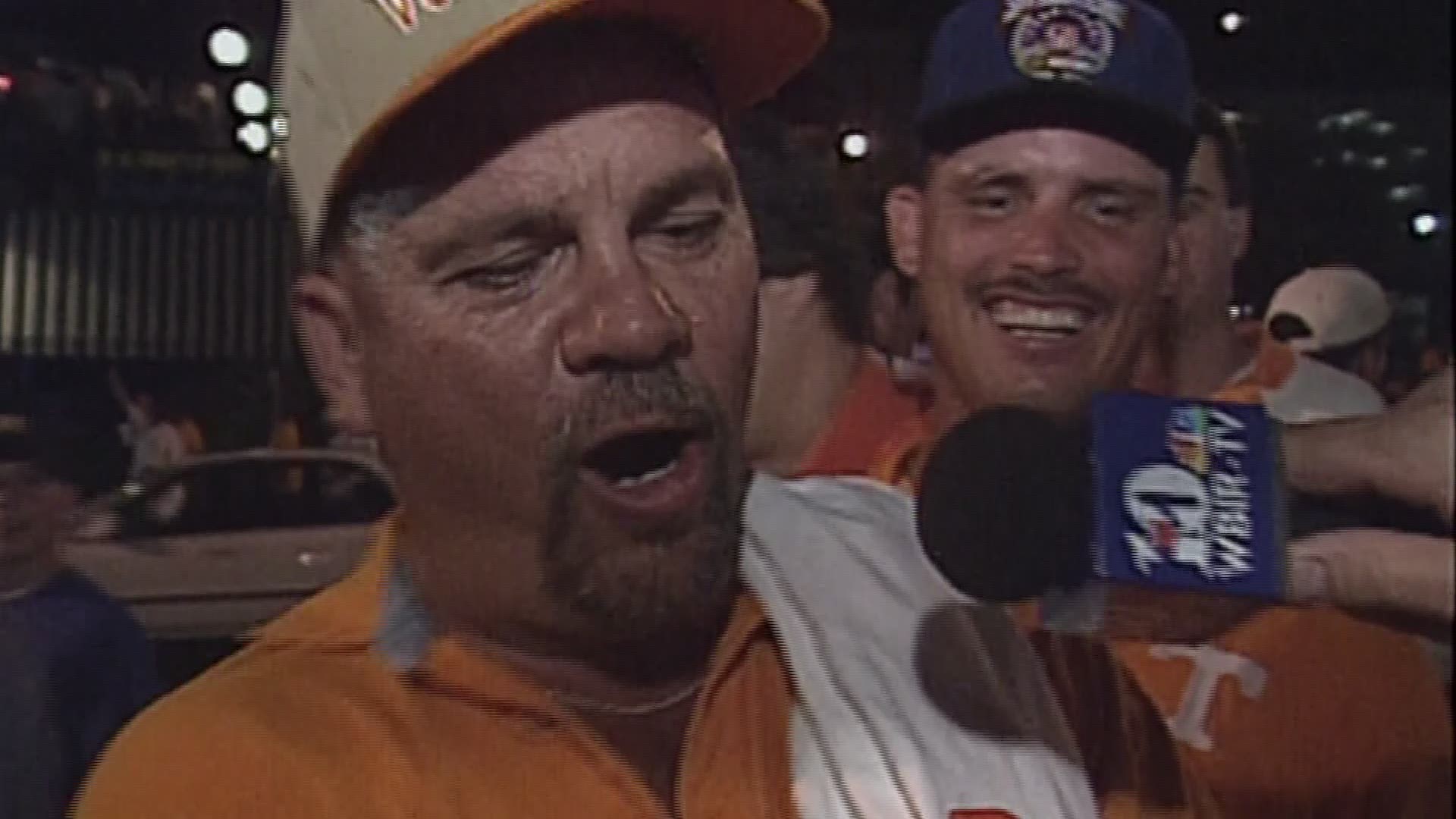 Relive the pandemonium of the celebration after Tennessee's 20-17 overtime win over Florida in 1998. What happened after the fans tore down the goal posts?
