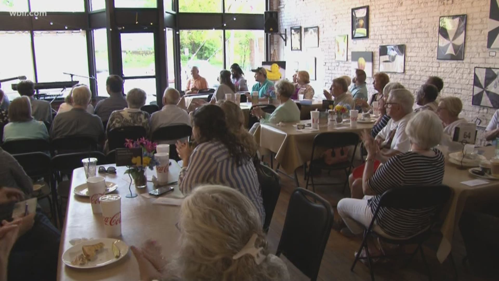 Dozens filled the Creek Cafe in Jefferson City. Many said they wouldn't miss the chance to honor the center.