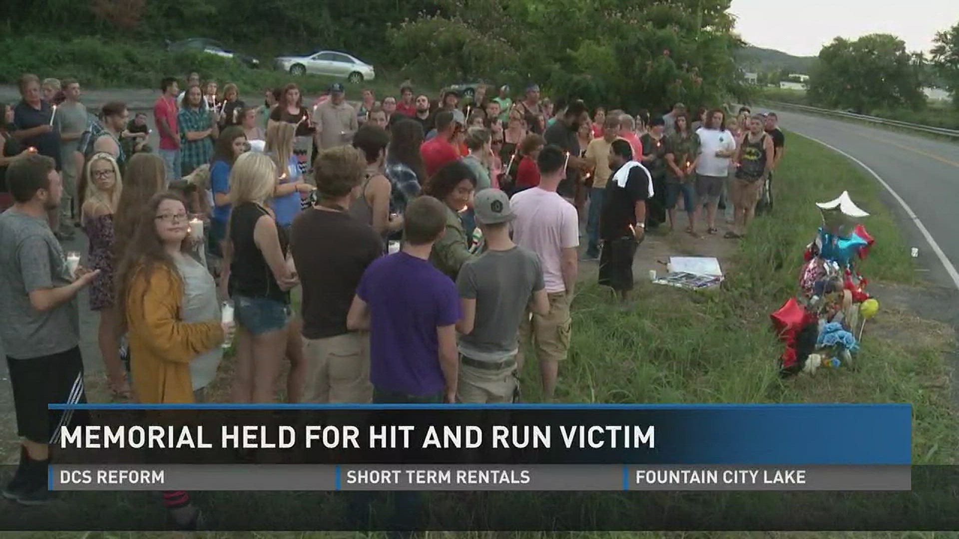 July 18, 2017: Family and friends gathered to honor a 19-year-old hit and killed by a car over the weekend.