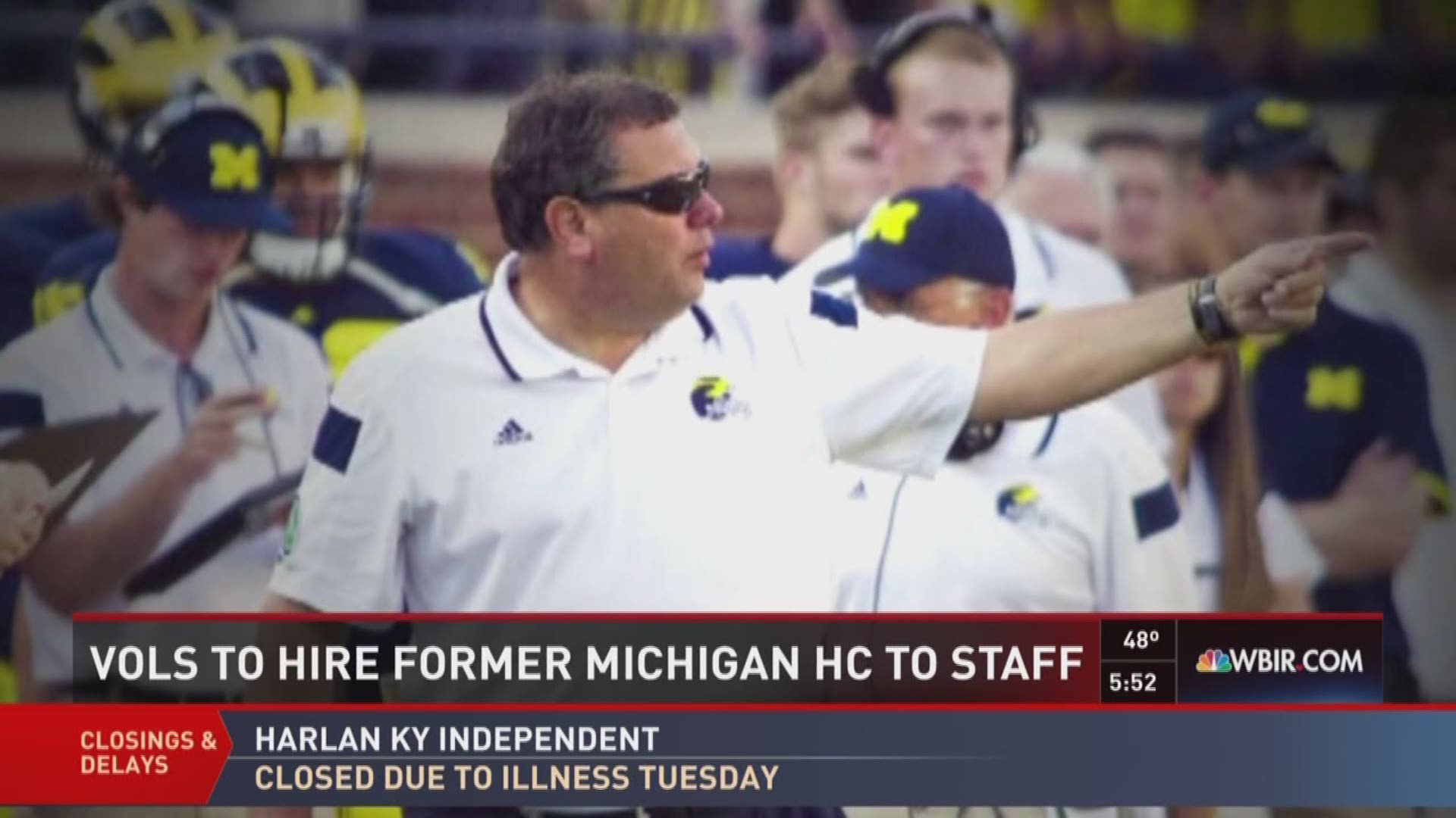 Former Michigan head coach Brady Hoke is to be hired as Tennessee's defensive line coach.