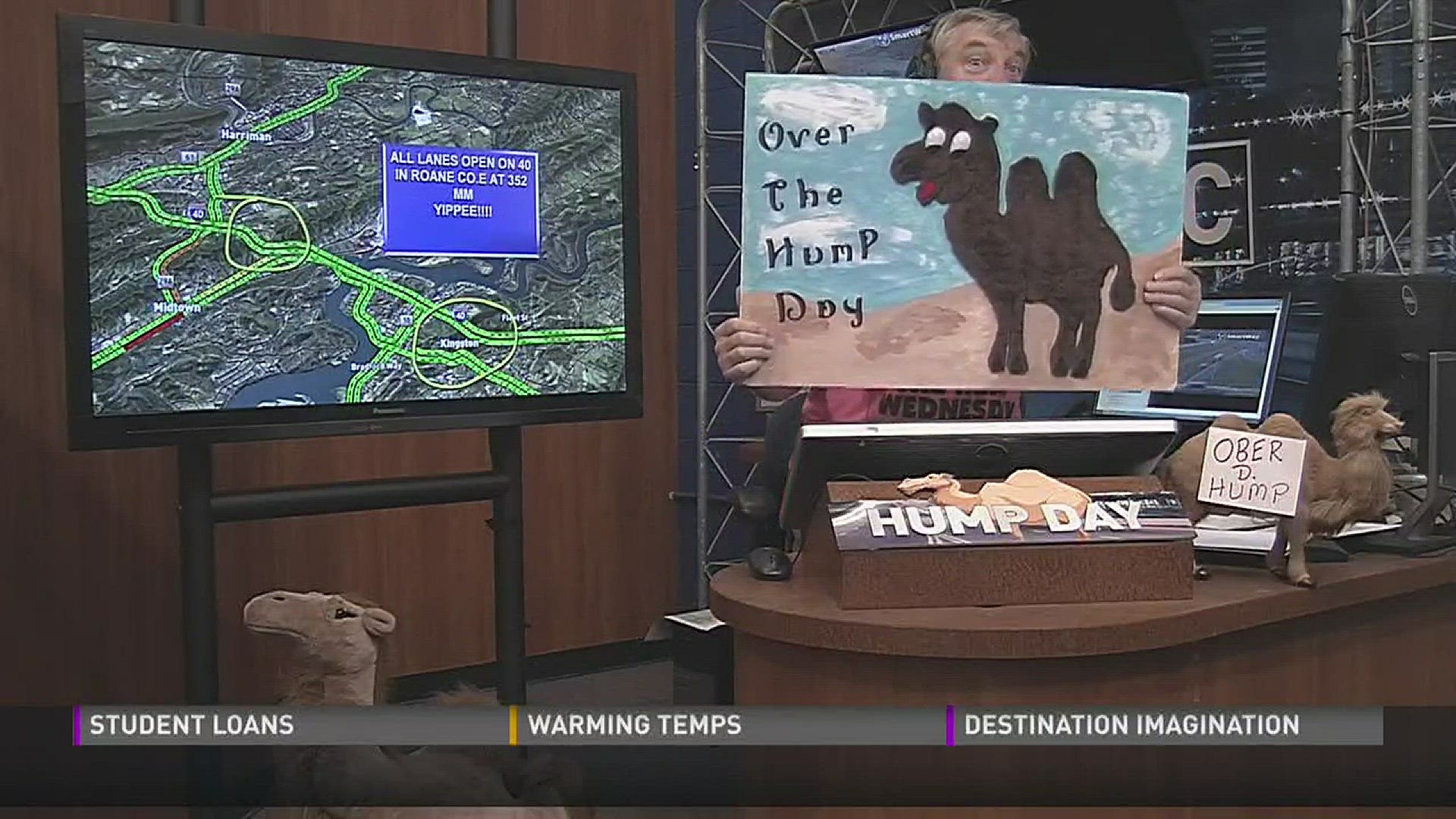 Traffic guru Ed Rupp is fired up! It's Hump Day!
