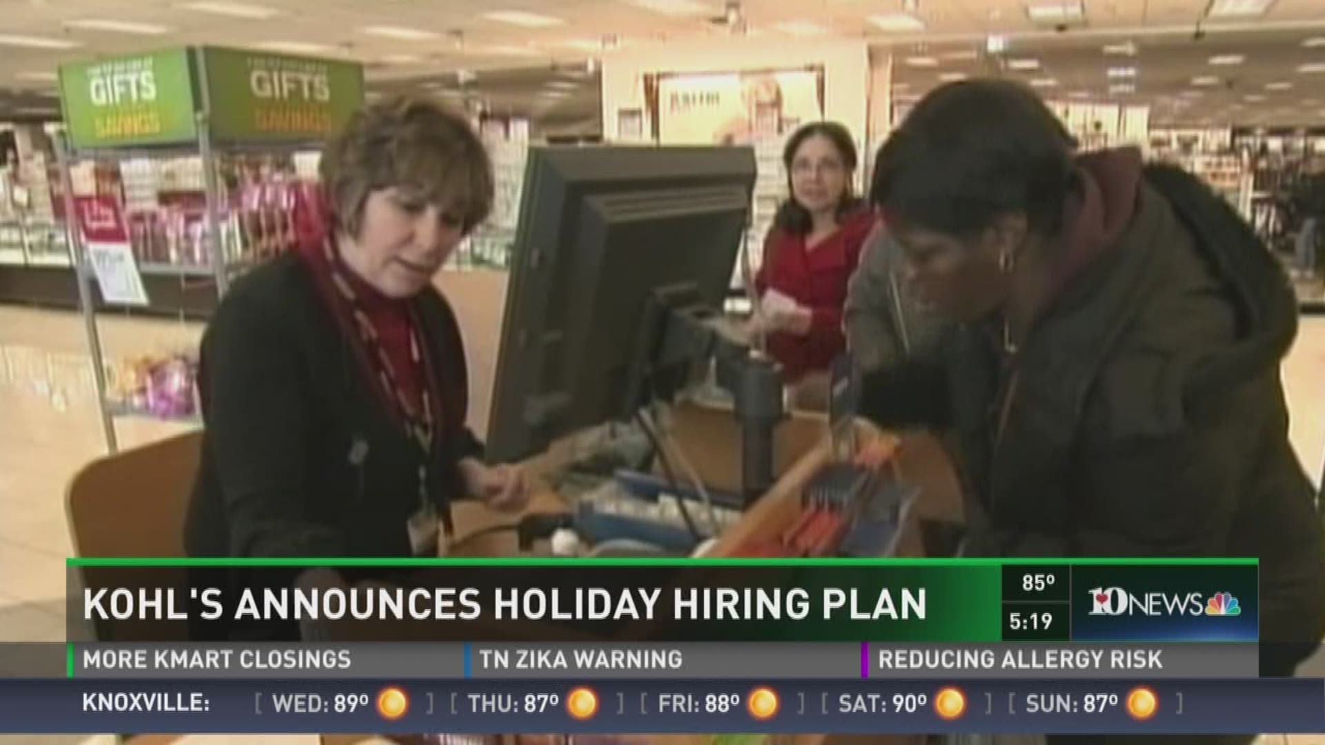 Kohl's says it will add 69,000 seasonal worker for the holiday.