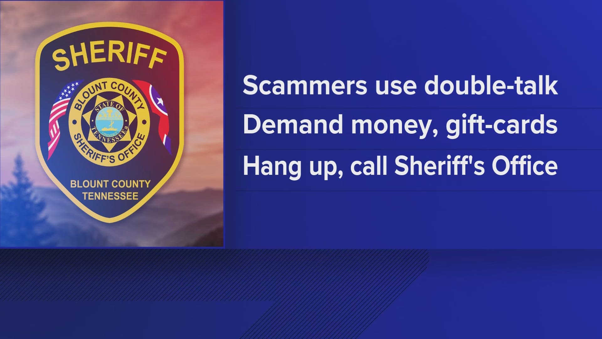 BCSO said the call is usually about jury duty or unpaid fines and tries to get victims to pay money to the scammer.