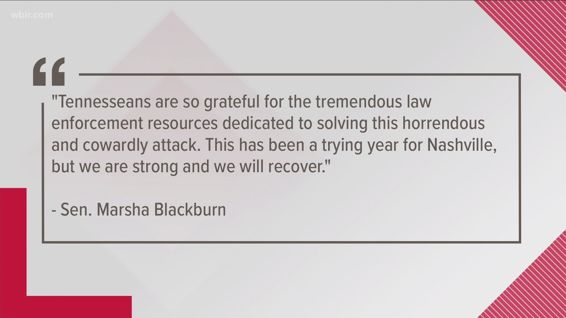 Tennessee lawmakers are supporting Governor Bill Lee's request for an emergency declaration from President Trump, following the Nashville blast.