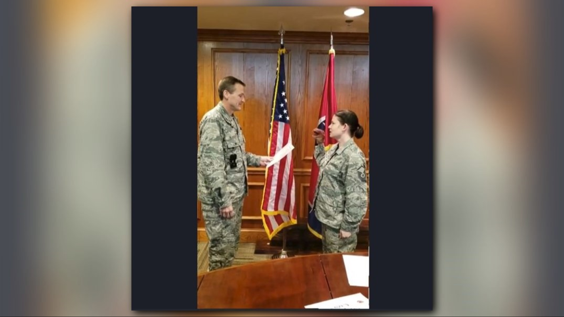 The Tennessee National Guard said three senior members of an Air National Guard unit will face various levels of administrative punishment for conducting the Oath of Re-enlistment with a dinosaur puppet.