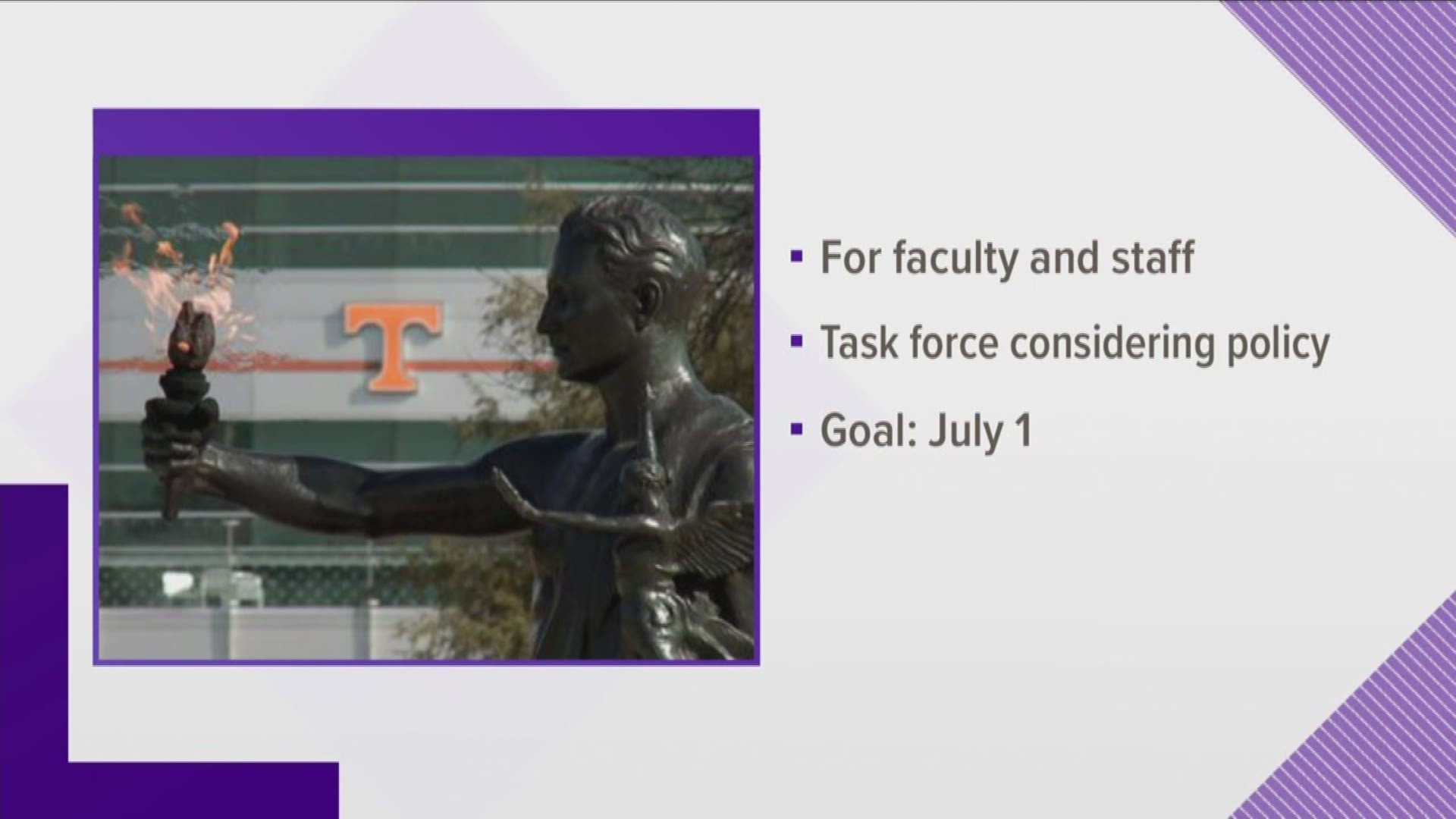 The University of Tennessee is considering a policy that would provide 12 weeks of paid family leave for faculty and staff.