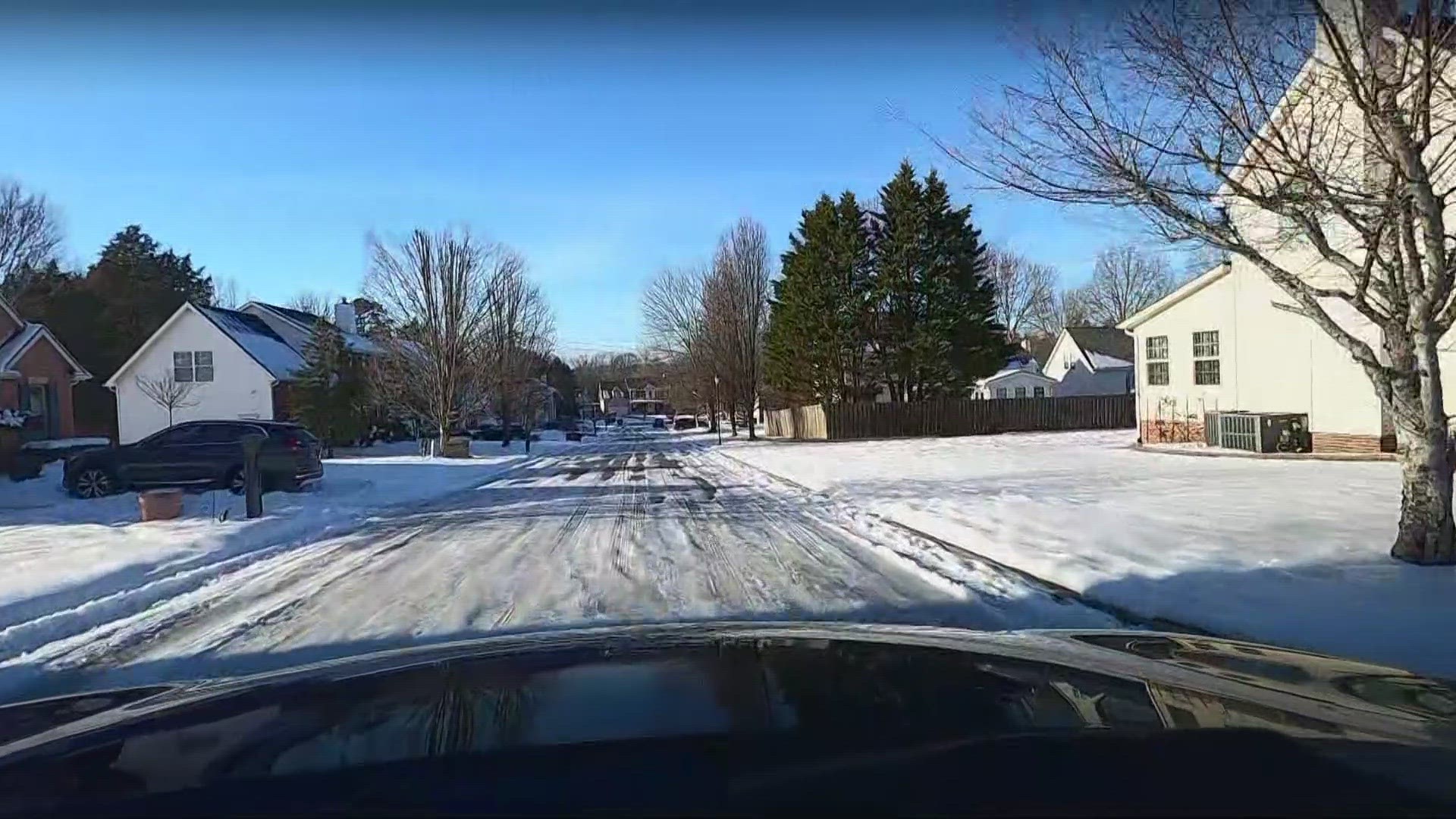 Some of you are still having a hard time getting out of your subdivision. Meteorologist Cassie Nall is out on the roads.
