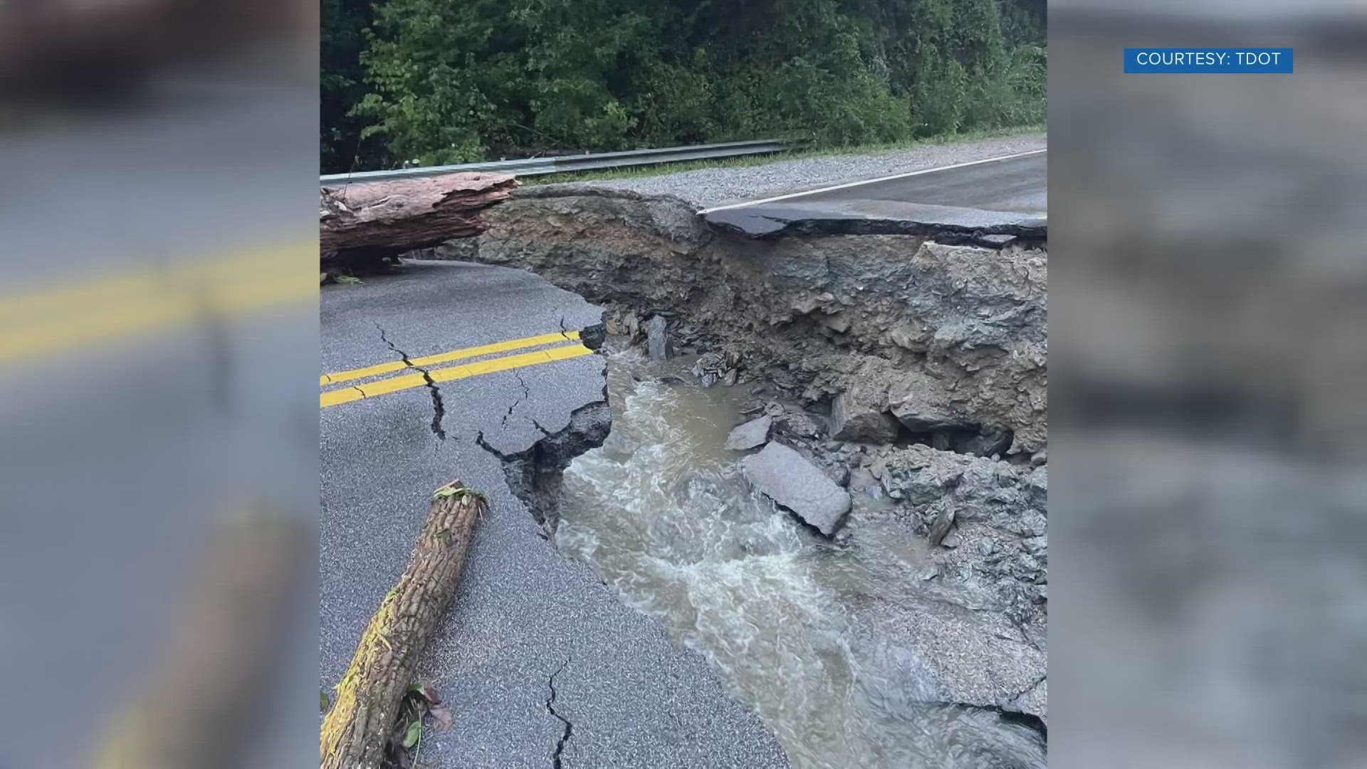 A spokesperson with the national park said the main path to Tellico River Rd. will be closed for the foreseeable future.