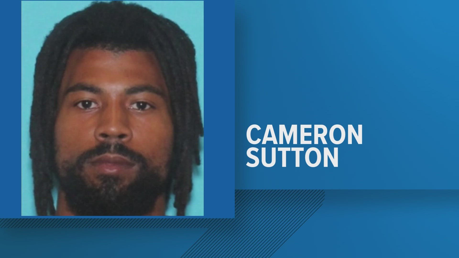 Detroit Lions cornerback Cameron Sutton is wanted in connection to a domestic battery by strangulation charge, authorities said Wednesday morning.