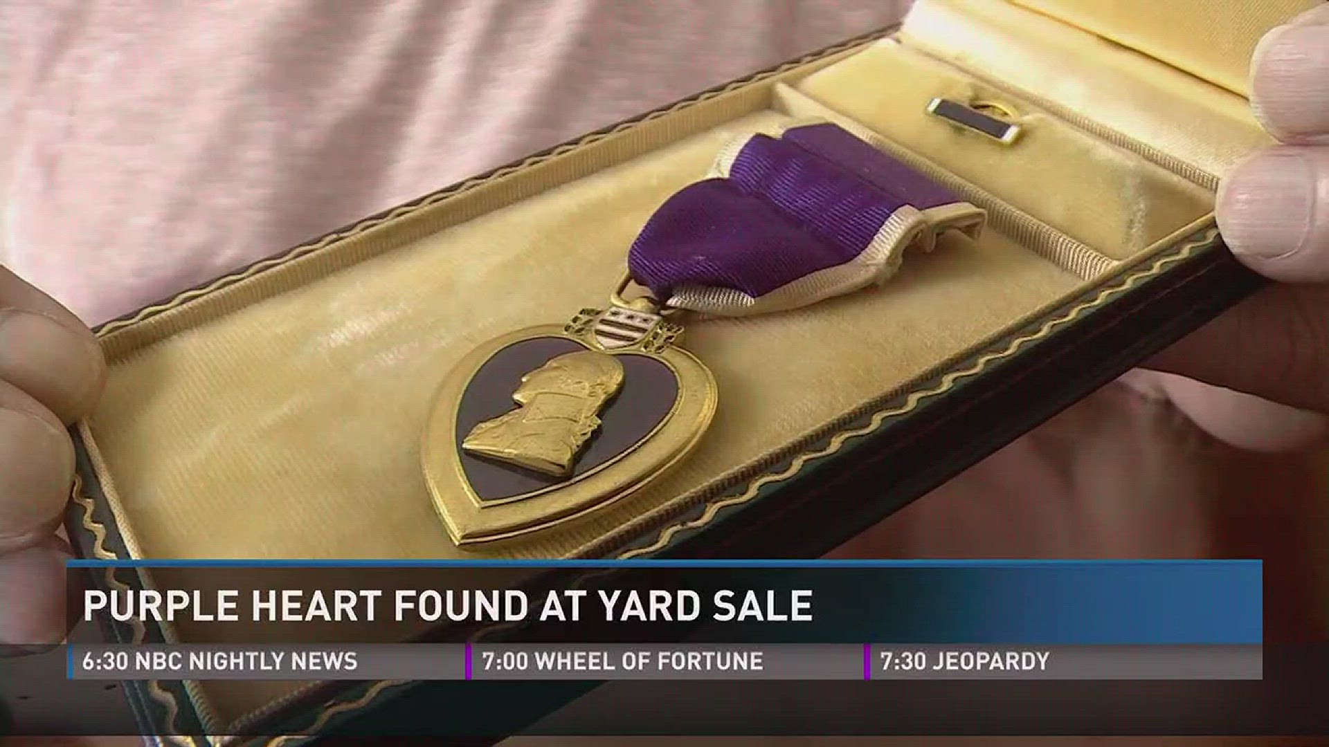 Aug. 8, 2017: A Vietnam Veteran found a Purple Heart at a yard sale, and has been searching for the medal's owner for the past two years.