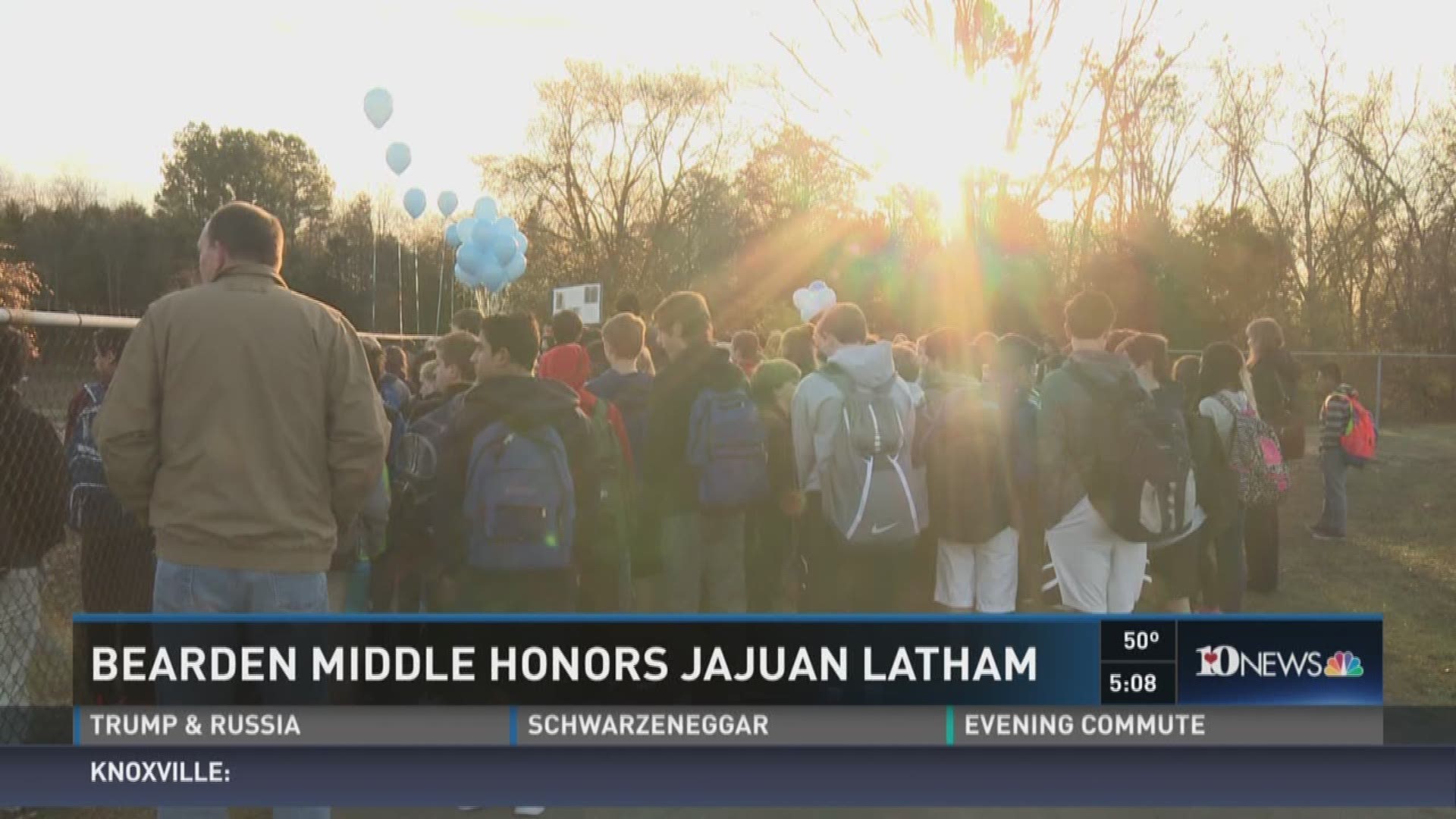 March 3, 2017: A Knoxville school honored the memory of Jajuan Latham on what would have been his 13th birthday.