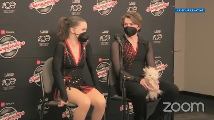 Figure skaters speak about their performance after championship