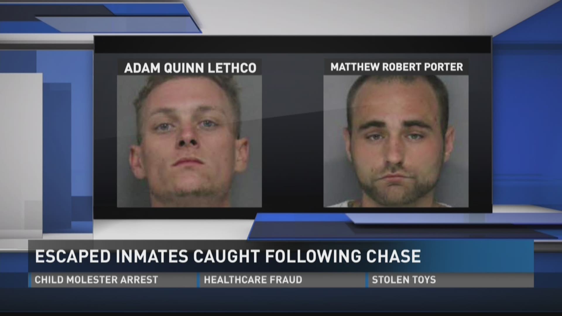 Officers were able to catch two escaped inmates following a chase through Tennessee into Georgia.