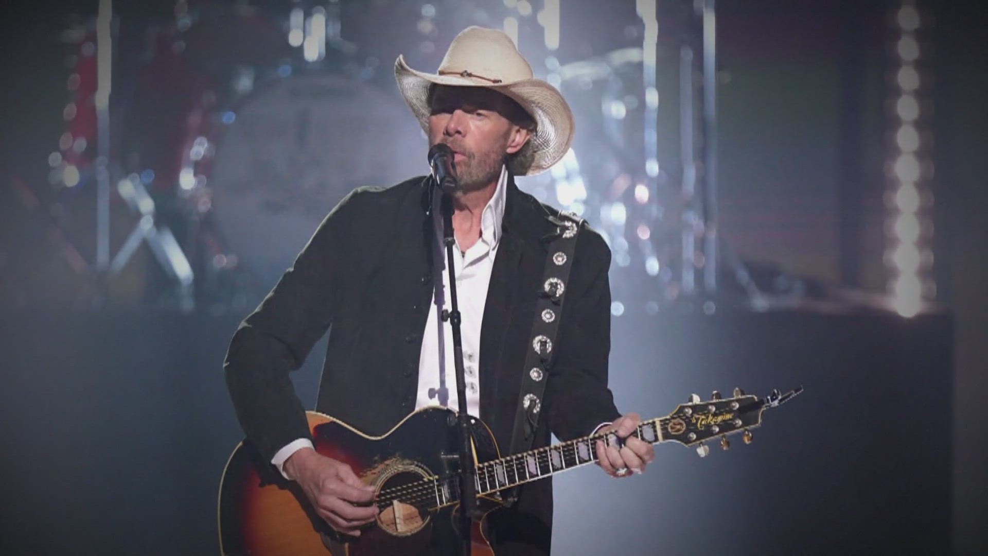 Throughout his cancer treatments, Toby Keith continued to perform, most recently playing in Las Vegas in December.