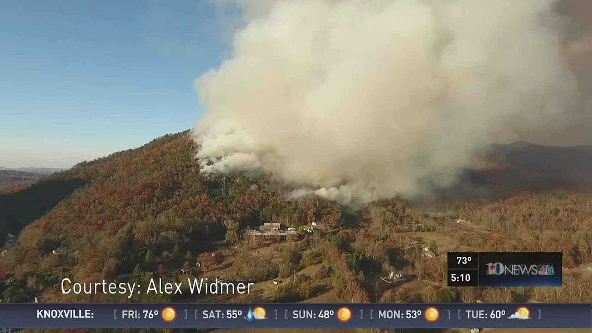 Nov. 17, 2016: Blount County Fire Chief Doug McClanahan provides an update on the current conditions of the Walland fire.