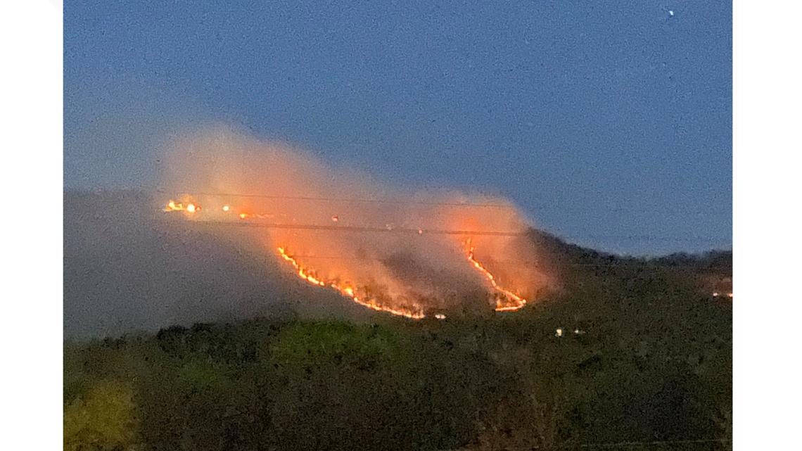 Rockwood Mountain Roane County fire