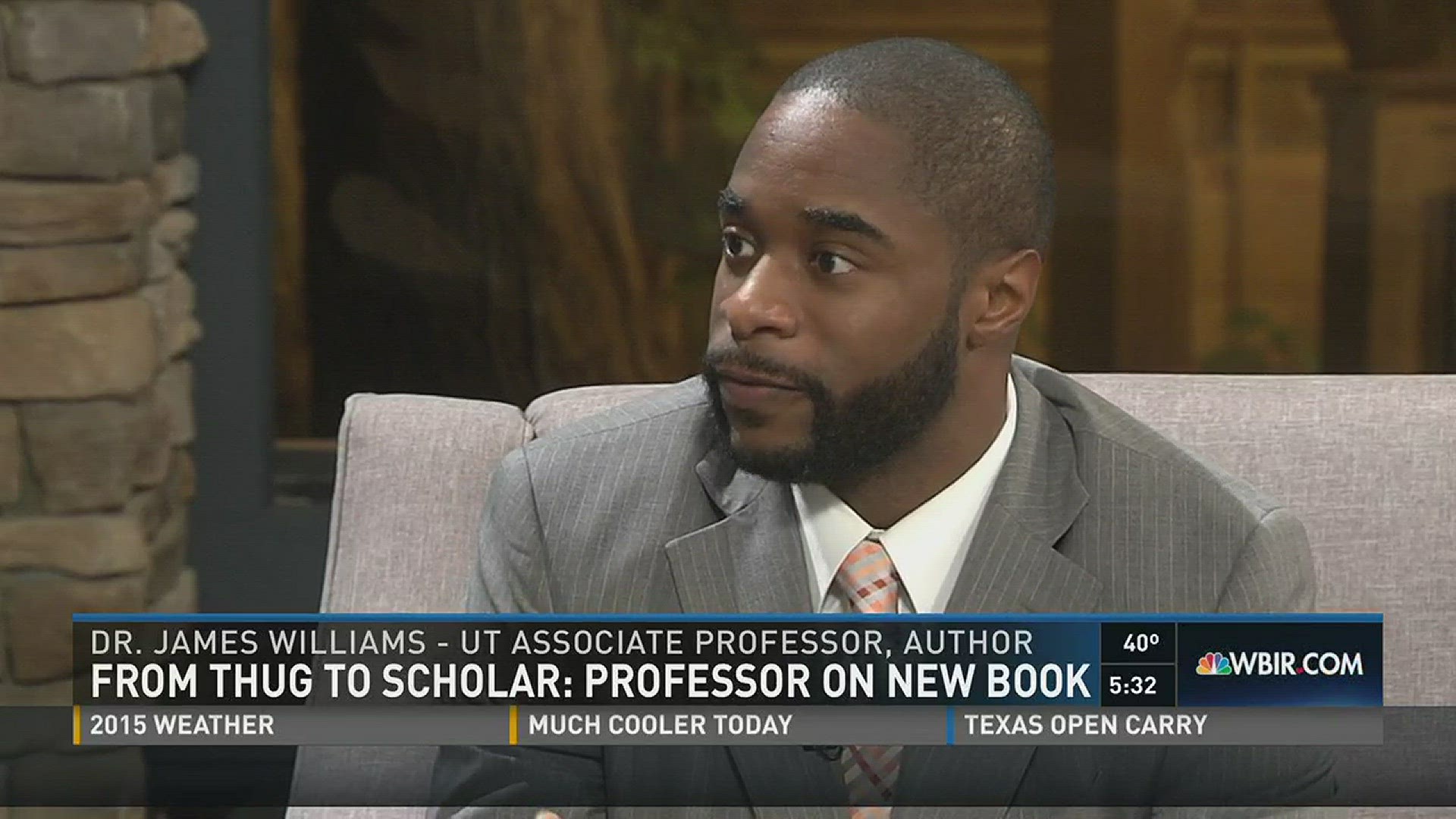 Dr. James Williams, a University of Tennessee professor, has written a book about his troubled youth and journey to rise above it. Williams discusses his experiences and efforts to combat gang violence.