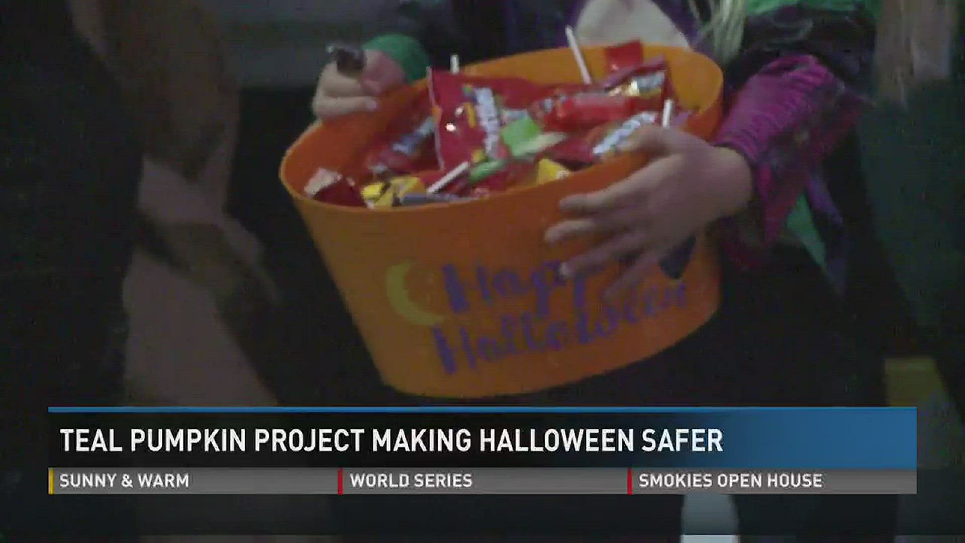 Oct. 27, 2016: For kids with allergies, Halloween can often bring more tricks than treats. The Teal Pumpkin Project is helping those kids have a safer Halloween.