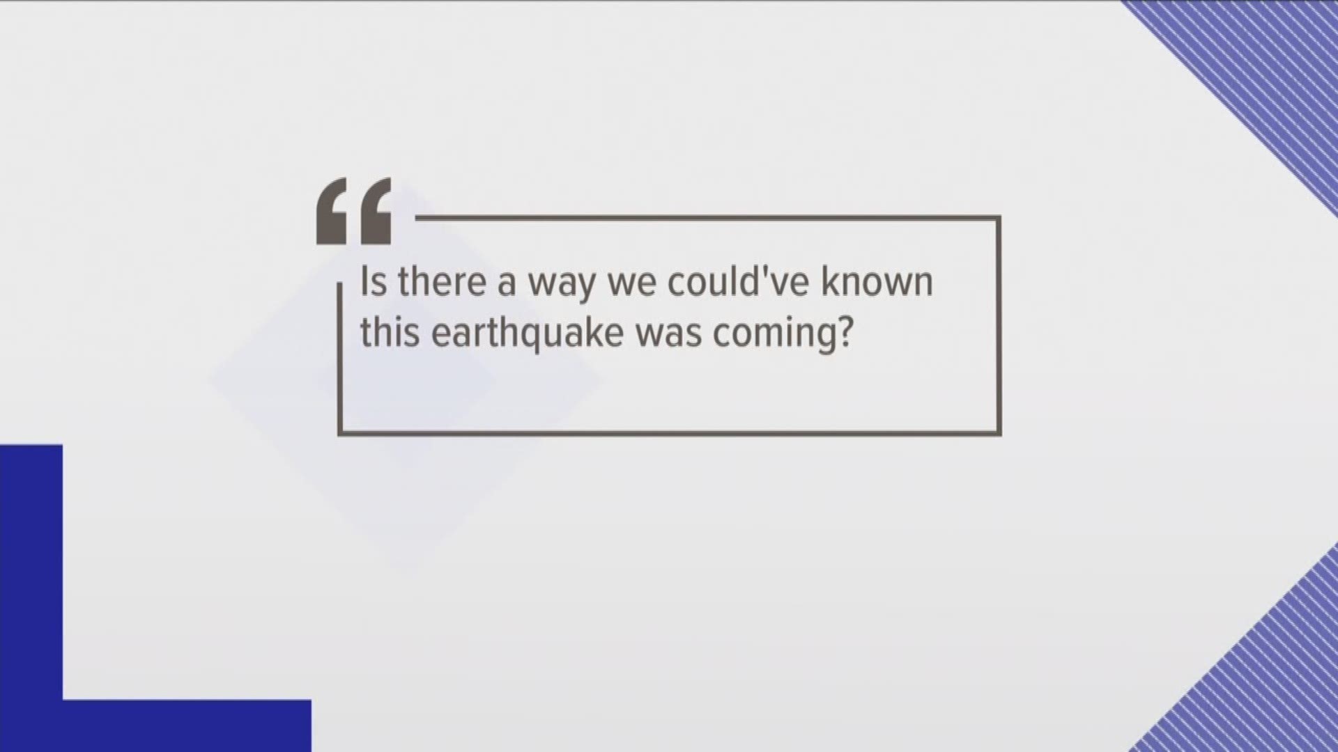 There are a lot of questions surrounding today's earthquakes so we decided to talk to an expert.