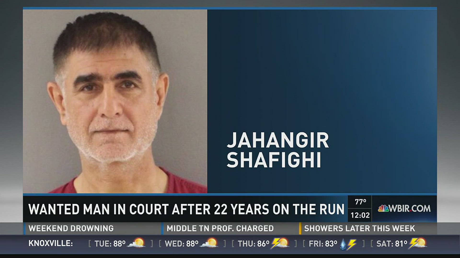 Jahangir Shafighi's trial is set for Oct. 18. Shafighi fled to Dubai in 1994.